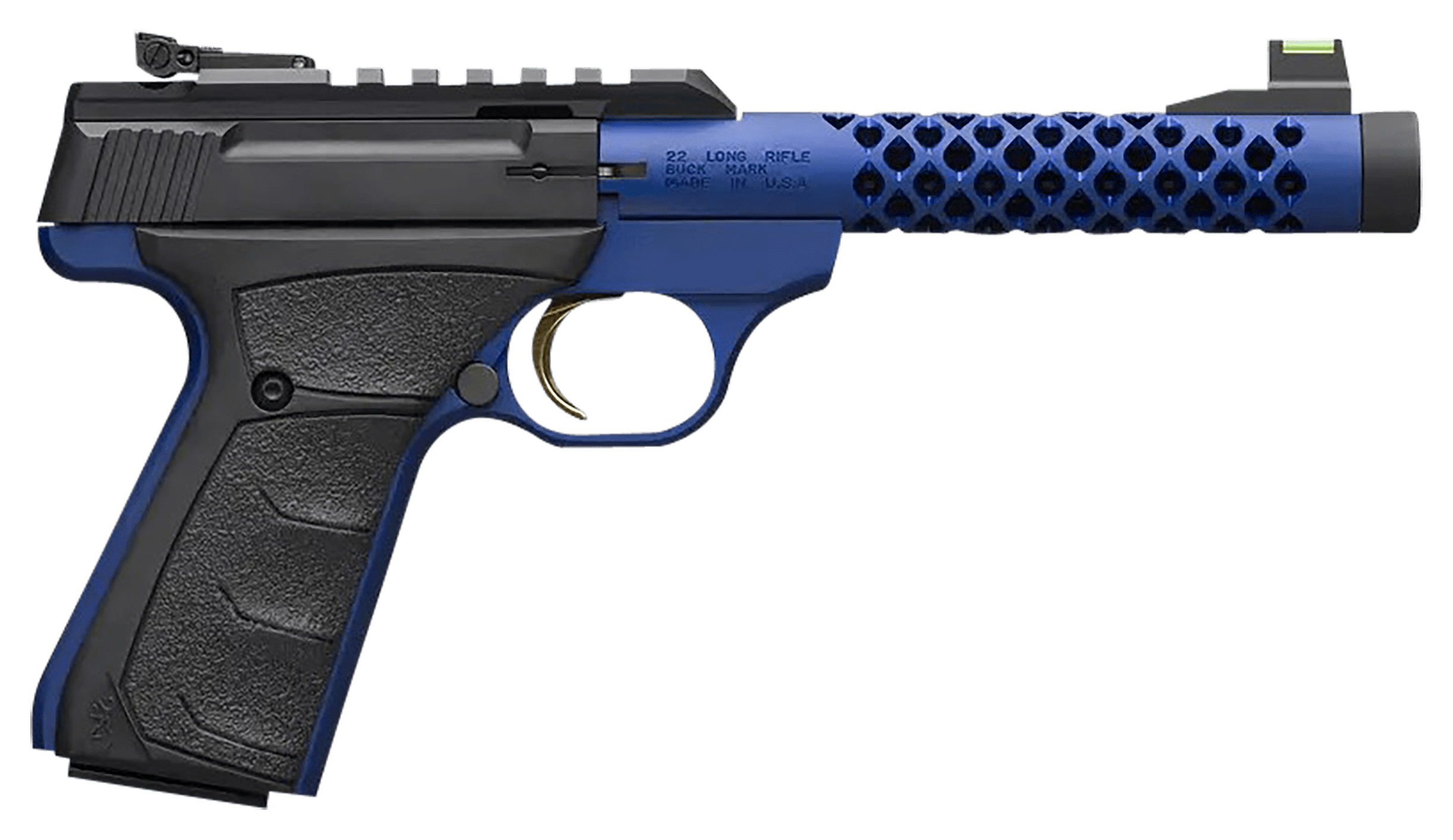 Browning Buck Mark Plus Vision Blue Shoal SemiAuto Rimfire Pistol  22 LR