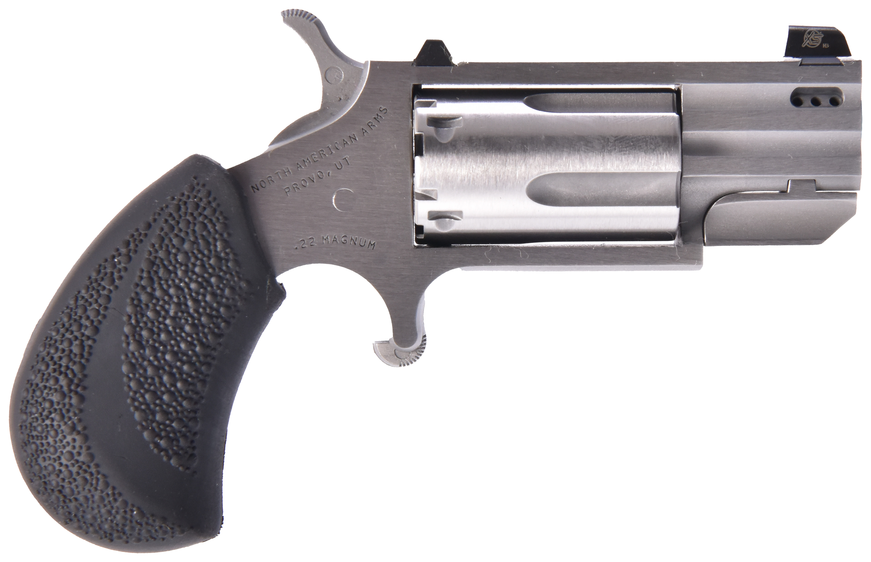 Image of North American Arms Mini-Rev Pug Convertible Ported Single-Action Rimfire Revolver