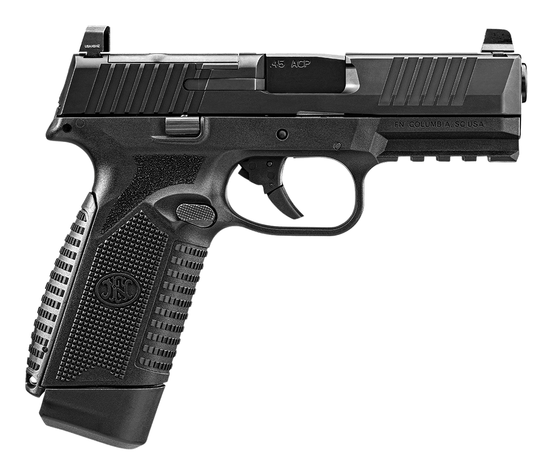 FNH USA 545 MRD SemiAuto Pistol  45 ACP  Black  10  1 Round Capacity
