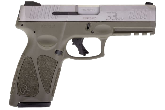 Image of Taurus G3 Full-Size Semi-Auto Pistol - Matte Stainless - OD Green - 15 + 1