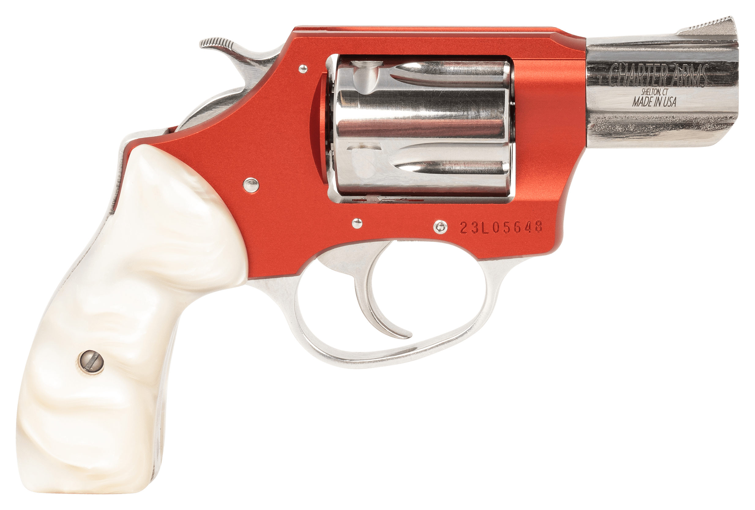 Image of Charter Arms Chic Lady Double-Action Revolver - .38 Spl - Red Anodized Frame