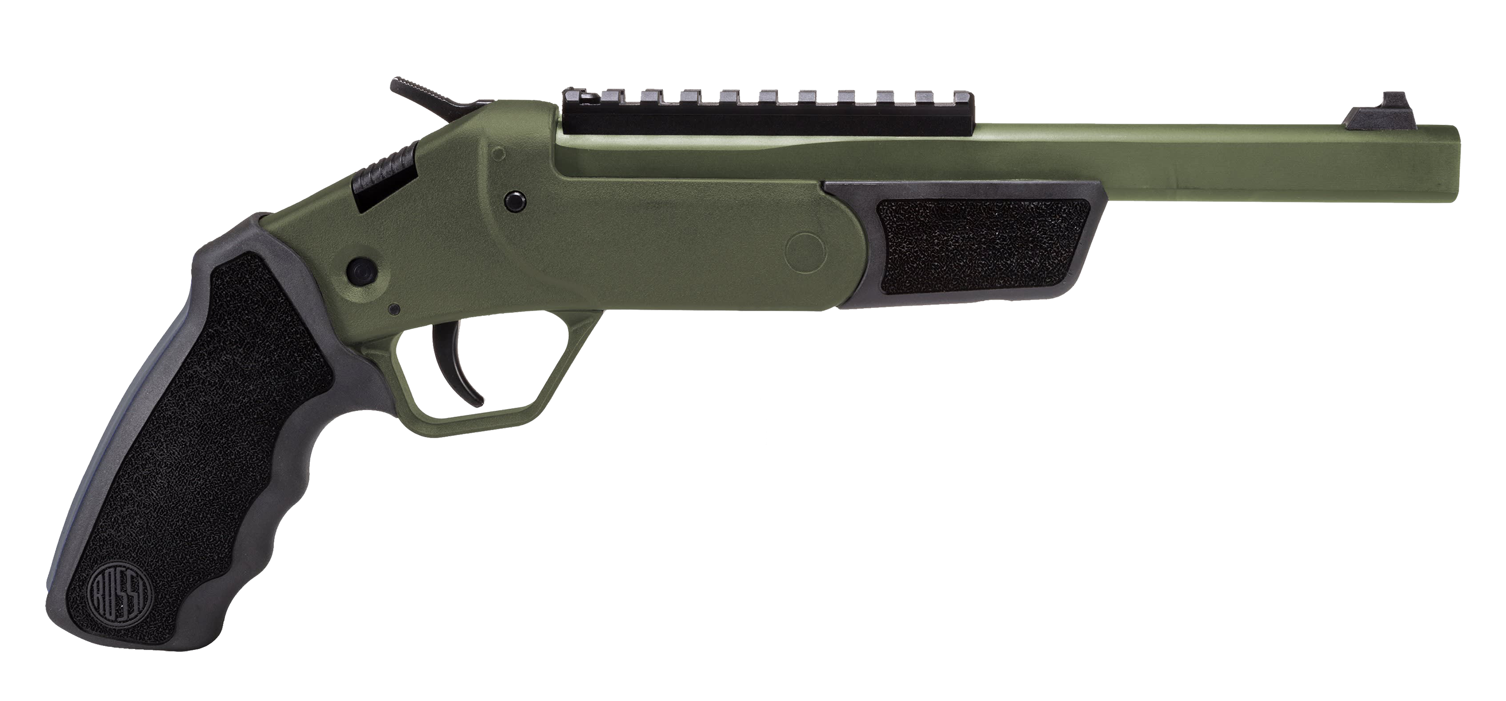 Image of Rossi The Brawler 45 Colt/410 Break-Open Pistol - Right - OD Green Cerakote - Black