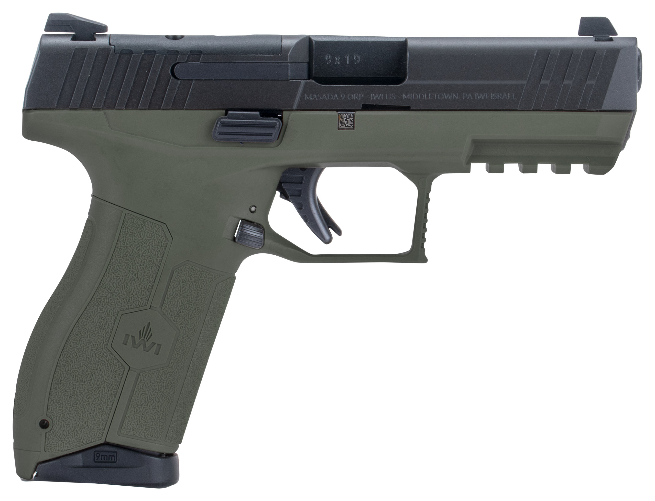 Image of IWI Masada Optics-Ready Semi-Auto Pistol - OD Green - 10 + 1
