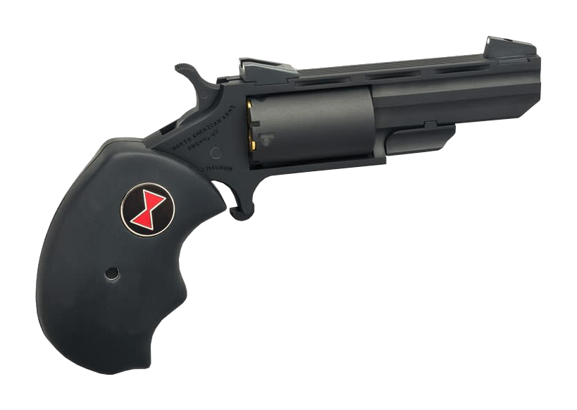 North American Arms Black Widow Convertible SingleAction Rimfire Mini Revolver with Fixed Sights  Black Cerakote