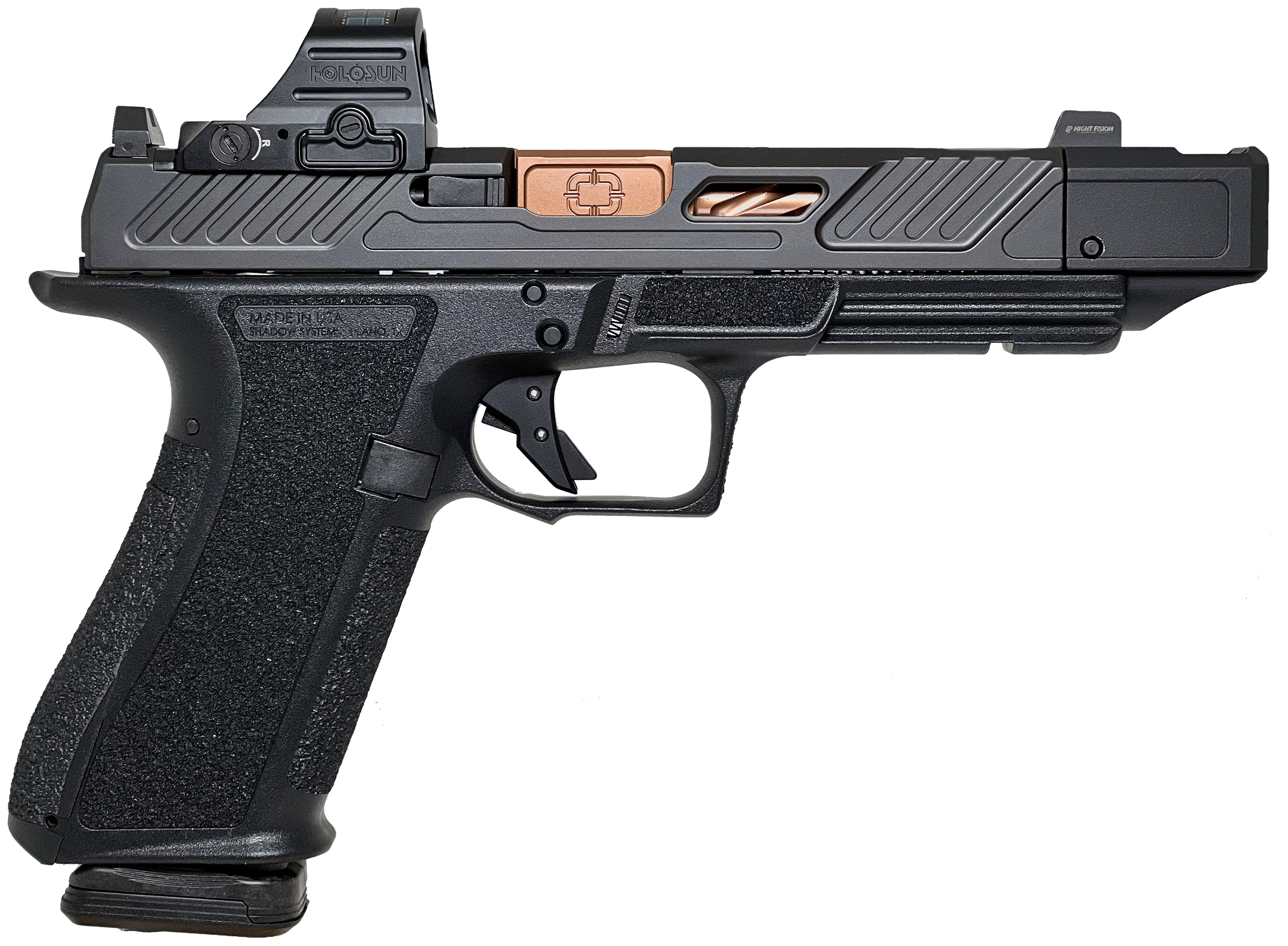 Shadow Systems DR920P Elite SemiAuto Pistol with Holosun 507K Red Dot   17  1  BlackBronze