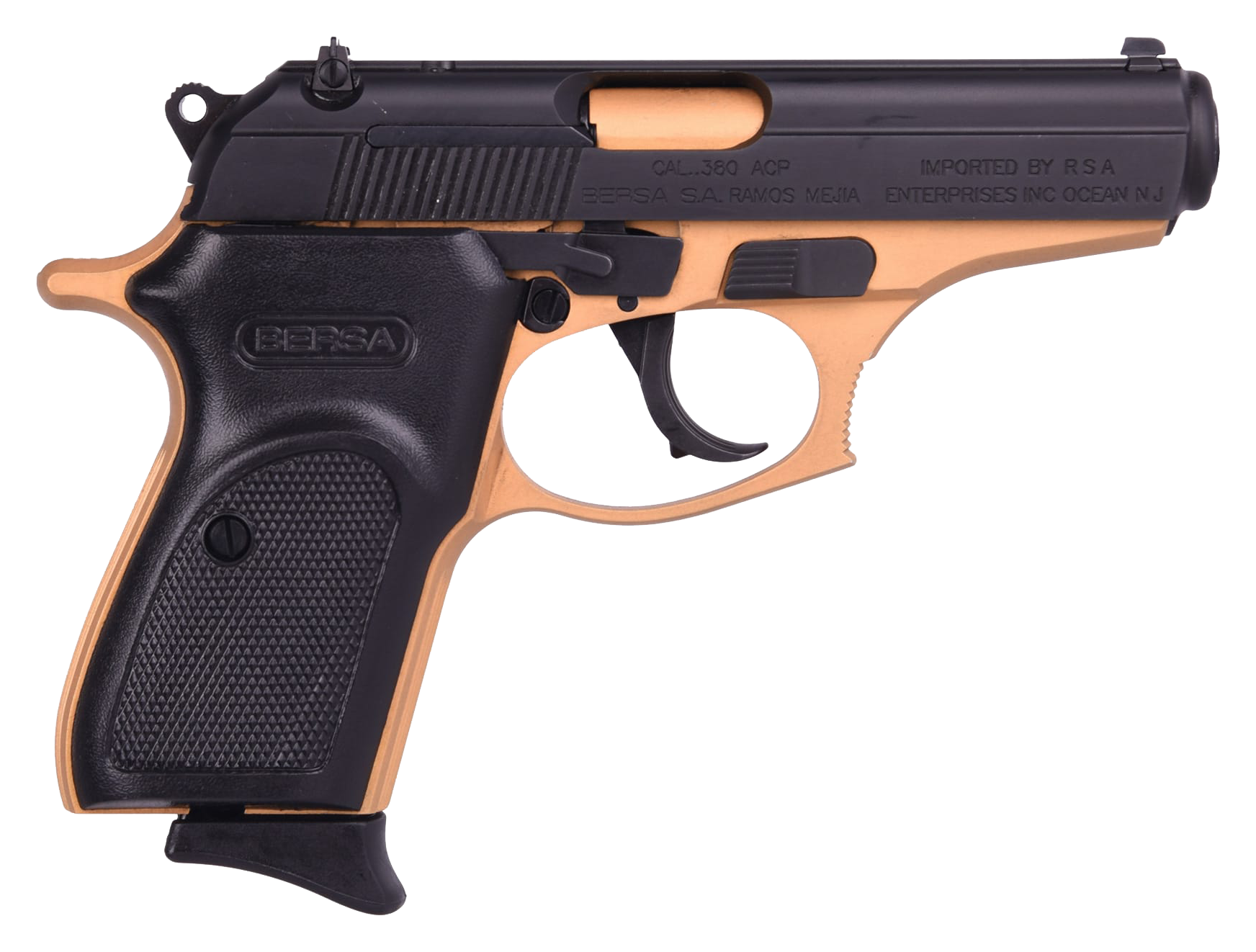 Bersa Thunder 380 Semi-Auto Pistol - Black/Gold - Bersa