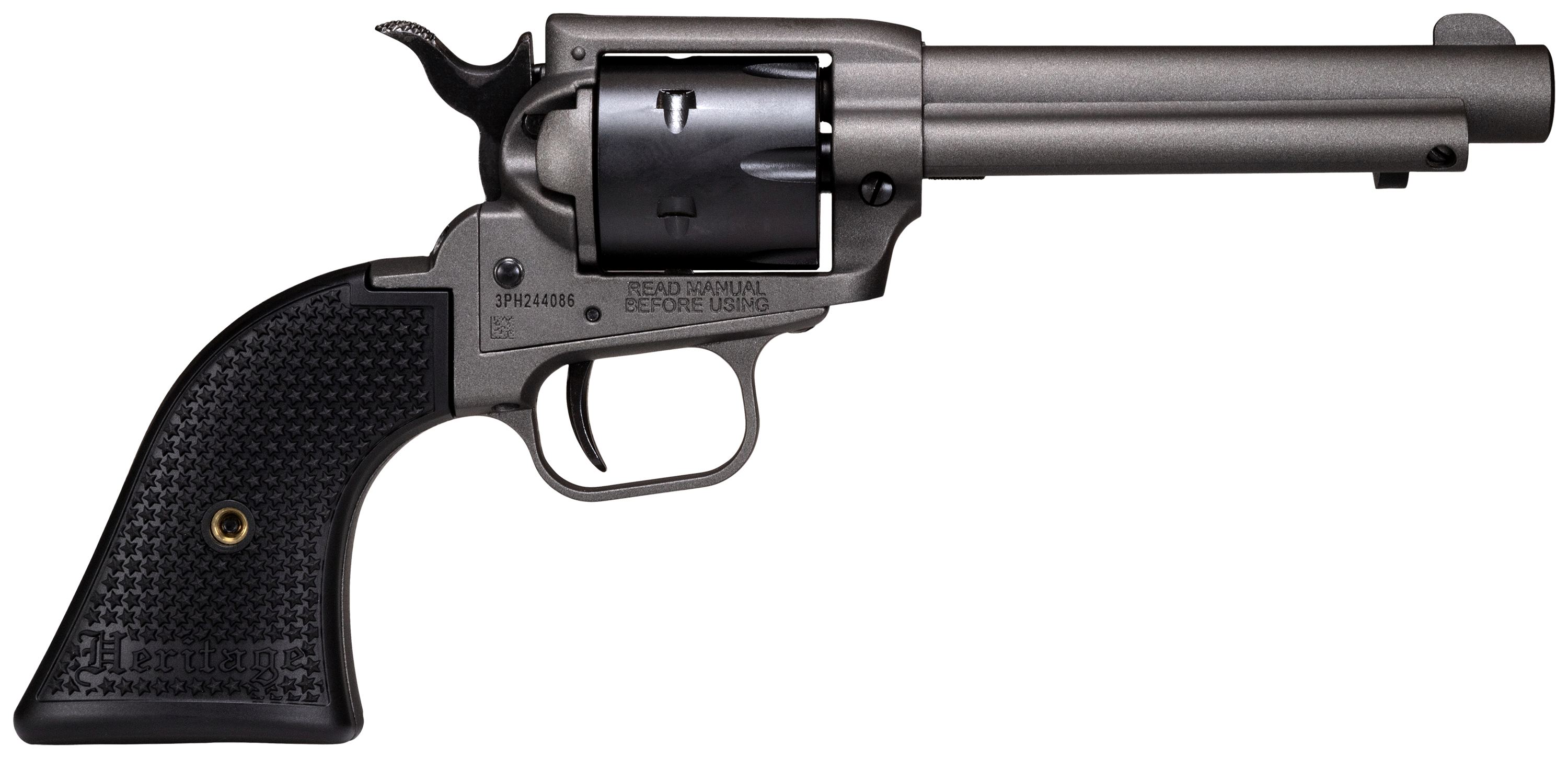 Heritage Rough Rider 475 Steel Tungsten SingleAction Rimfire Revolver