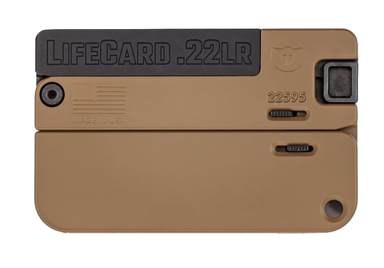 Trailblazer Firearms LifeCard SingleShot Pistol  22 Long Rifle  Brown Aluminum