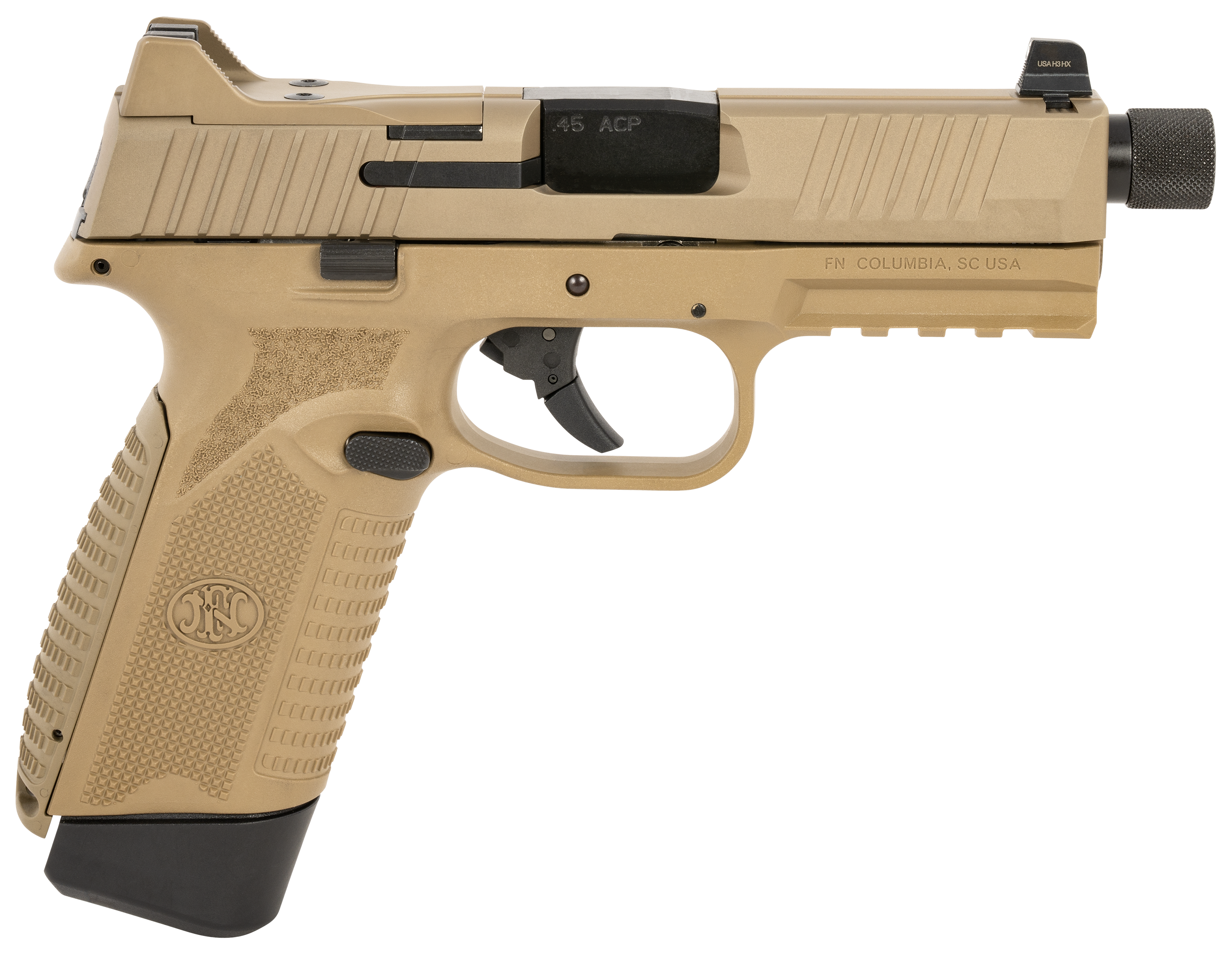 Image of FN 545 Tactical Semi-Auto Pistol - .45 ACP - Flat Dark Earth - 10 + 1