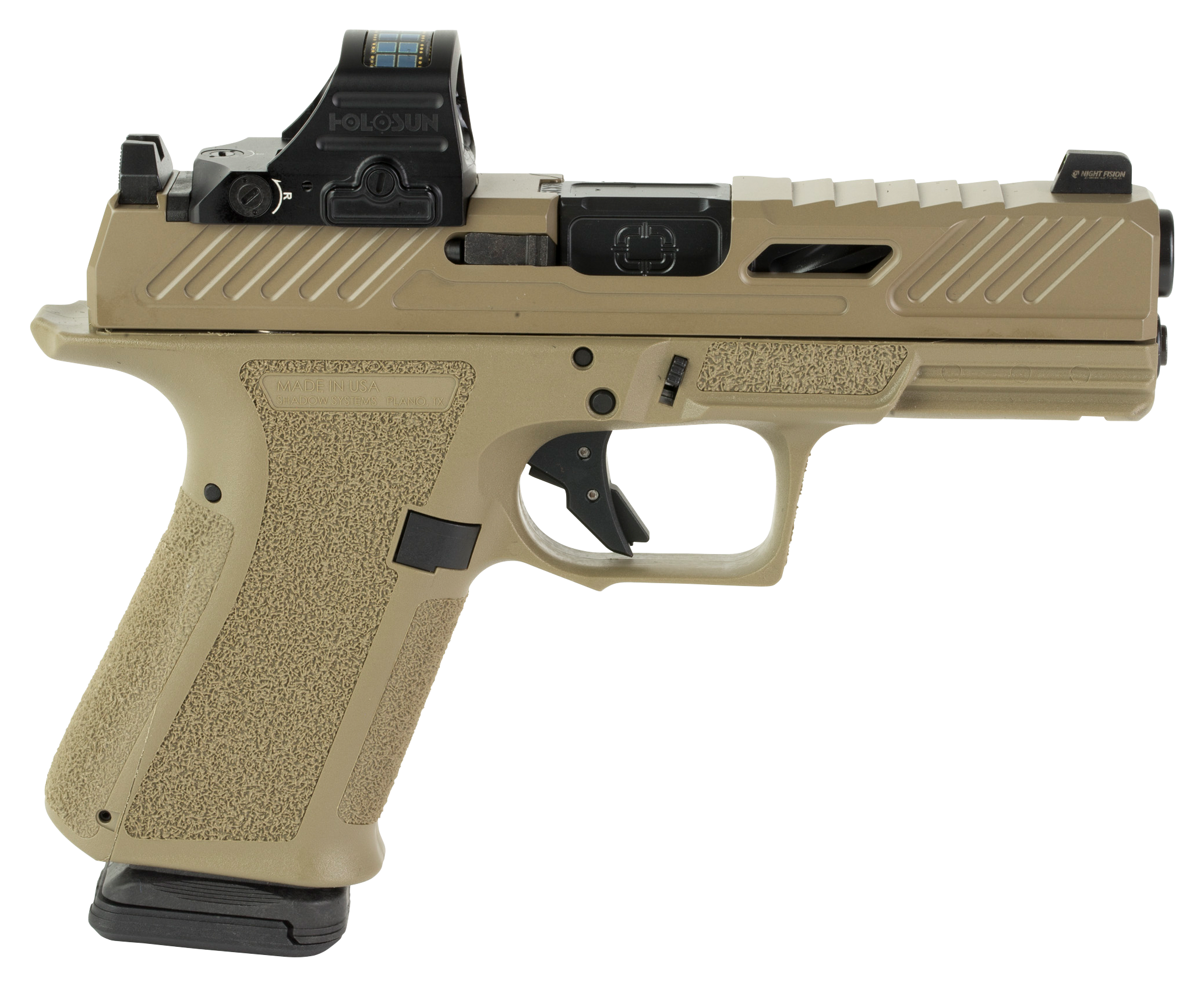 Shadow Systems MR920 Elite SemiAuto Pistol with Holosun 507C Red Dot  Flat Dark Earth Cerakote  Flat Dark Earth
