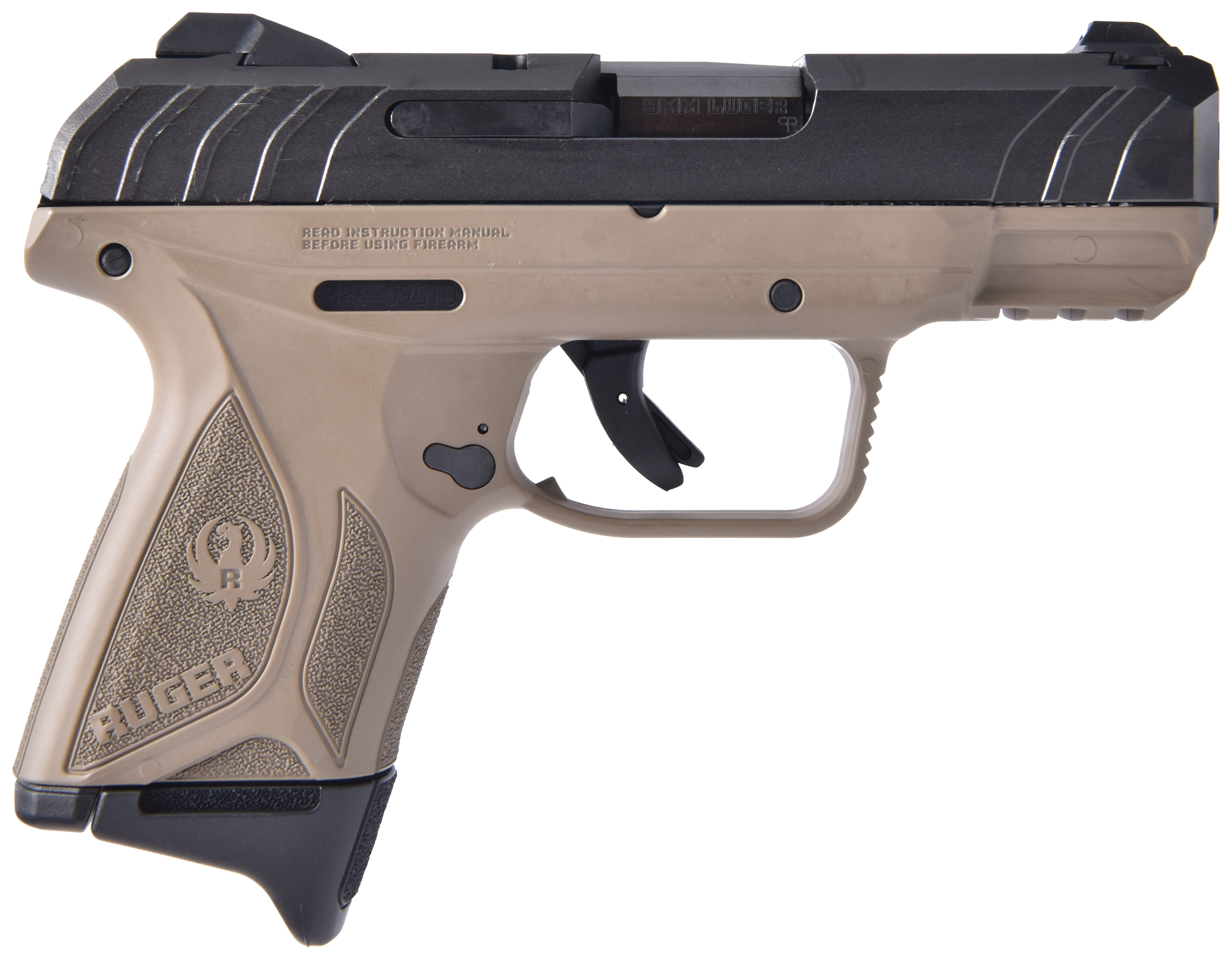 Ruger Security-9 Compact Semi-Auto Pistol - 9mm - Blued - FDE - Ruger