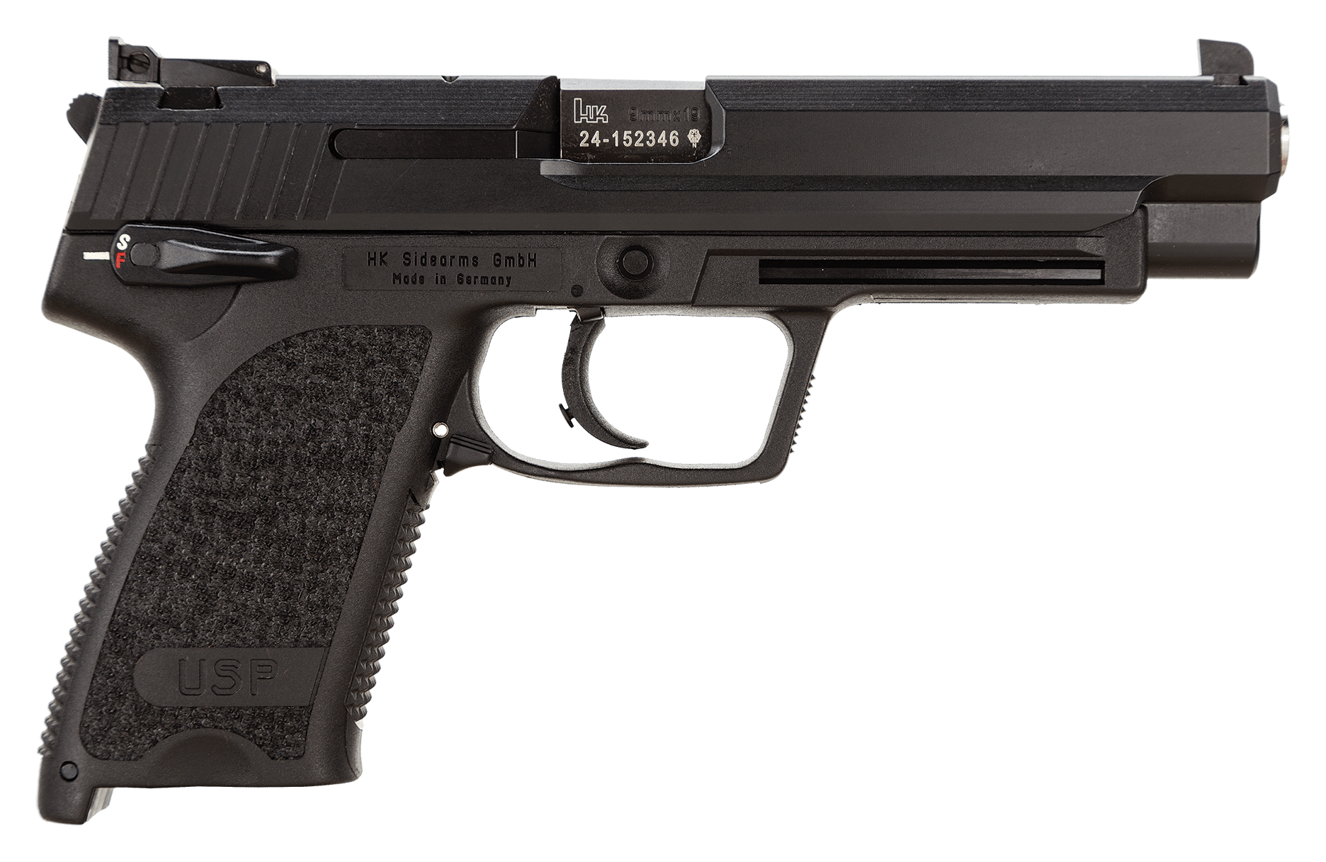 HK USP Expert V1 DASA SemiAuto Pistol with SafetyDecocker  9mm  10