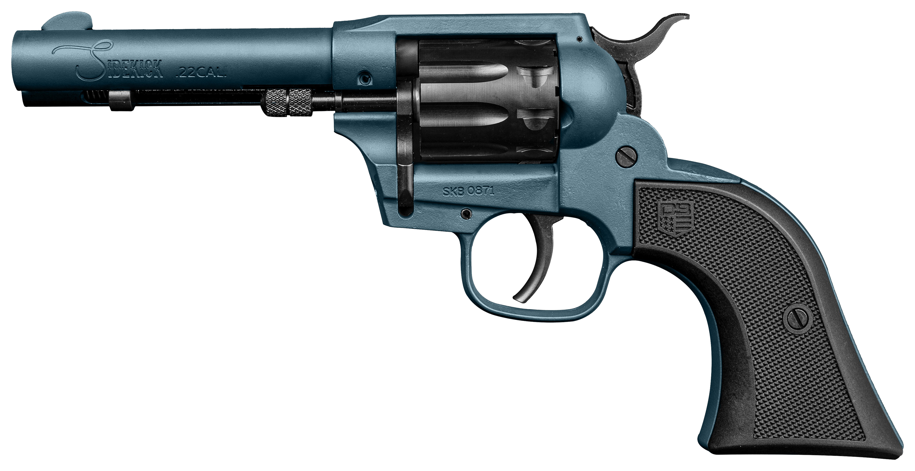 Diamondback Firearms Sidekick DASA Rimfire Revolver  45  Jesse James Civil Defense Blue