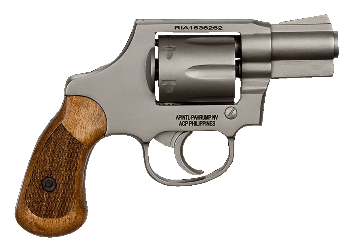 Rock Island Armory M206 Spurless Revolver in Matte Nickel
