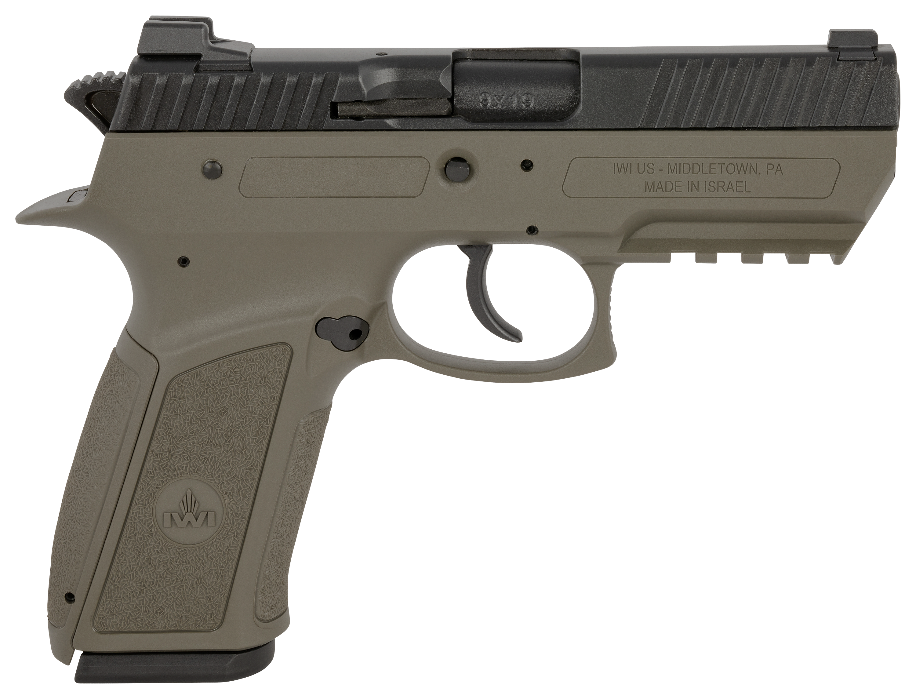 IWI Jericho 941 PSL-9 DA/SA Semi-Auto Pistol - OD Green