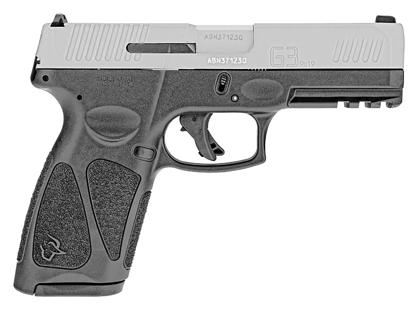 Taurus G3 FullSize SemiAuto Pistol  Matte Stainless  Black  17  1