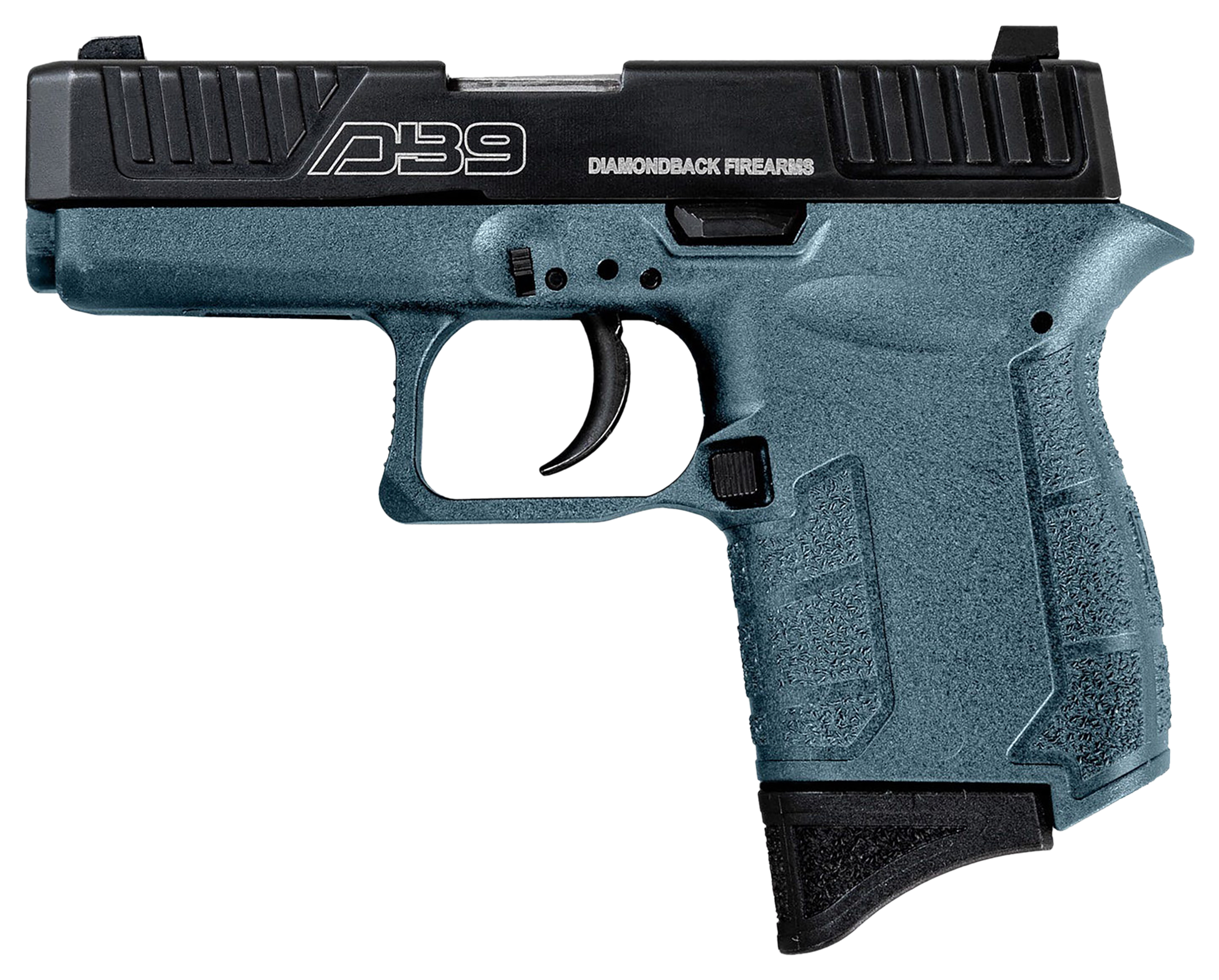 Diamondback Firearms DB9 Gen4 SemiAuto Pistol  Black  Jesse James Civil Defense Blue