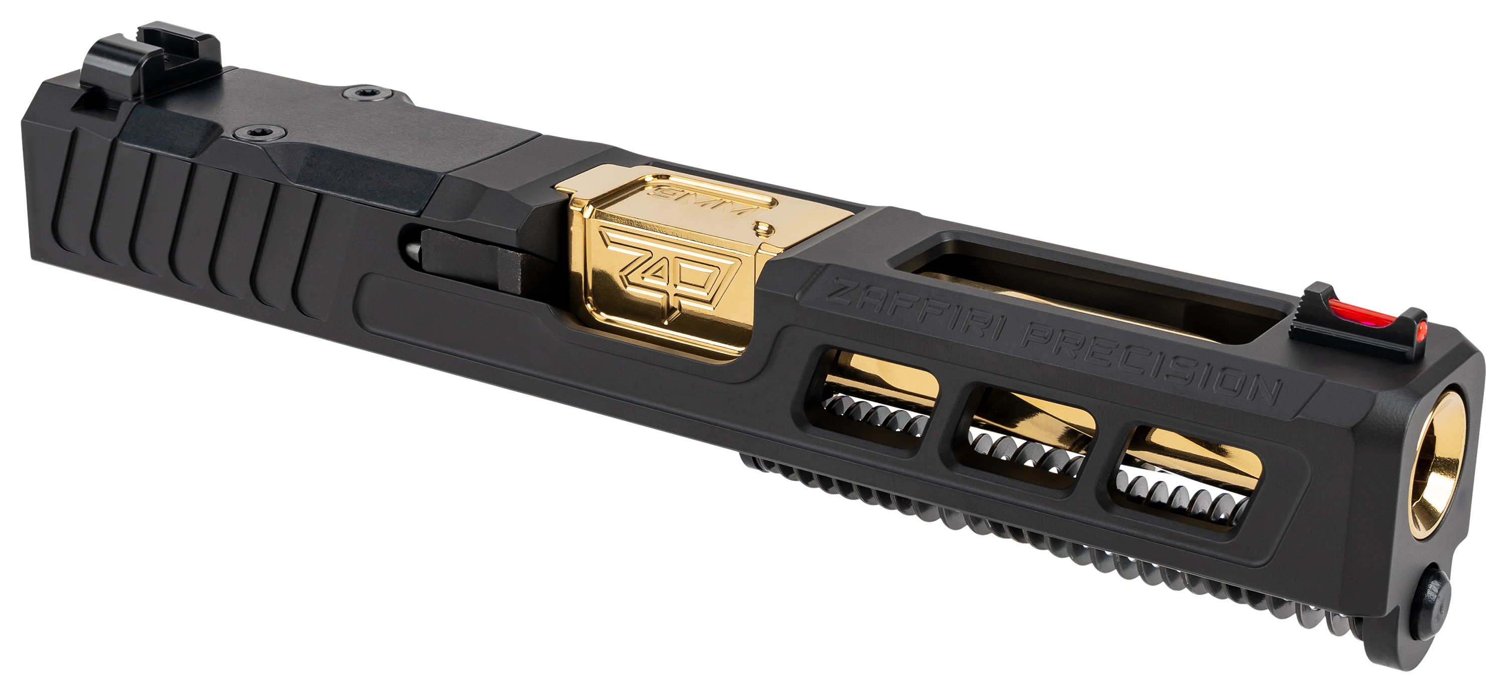 Zaffiri Precision GLOCK 19 Gen 3 Complete Upper with Flush and Crown Barrel - Black/Gold - Zaffiri Precision