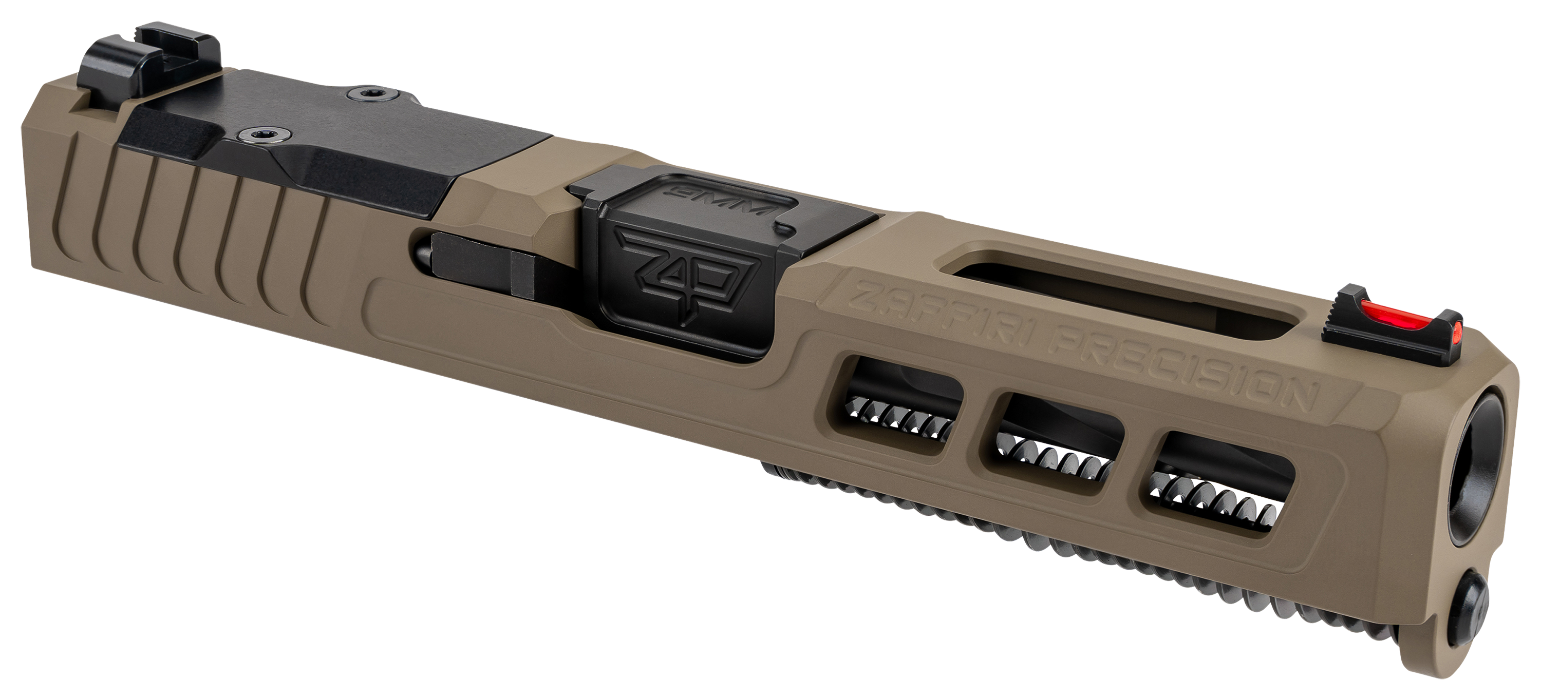 Zaffiri Precision GLOCK 19 Gen 3 Complete Upper with Flush and Crown Barrel - FDE/Black - Zaffiri Precision