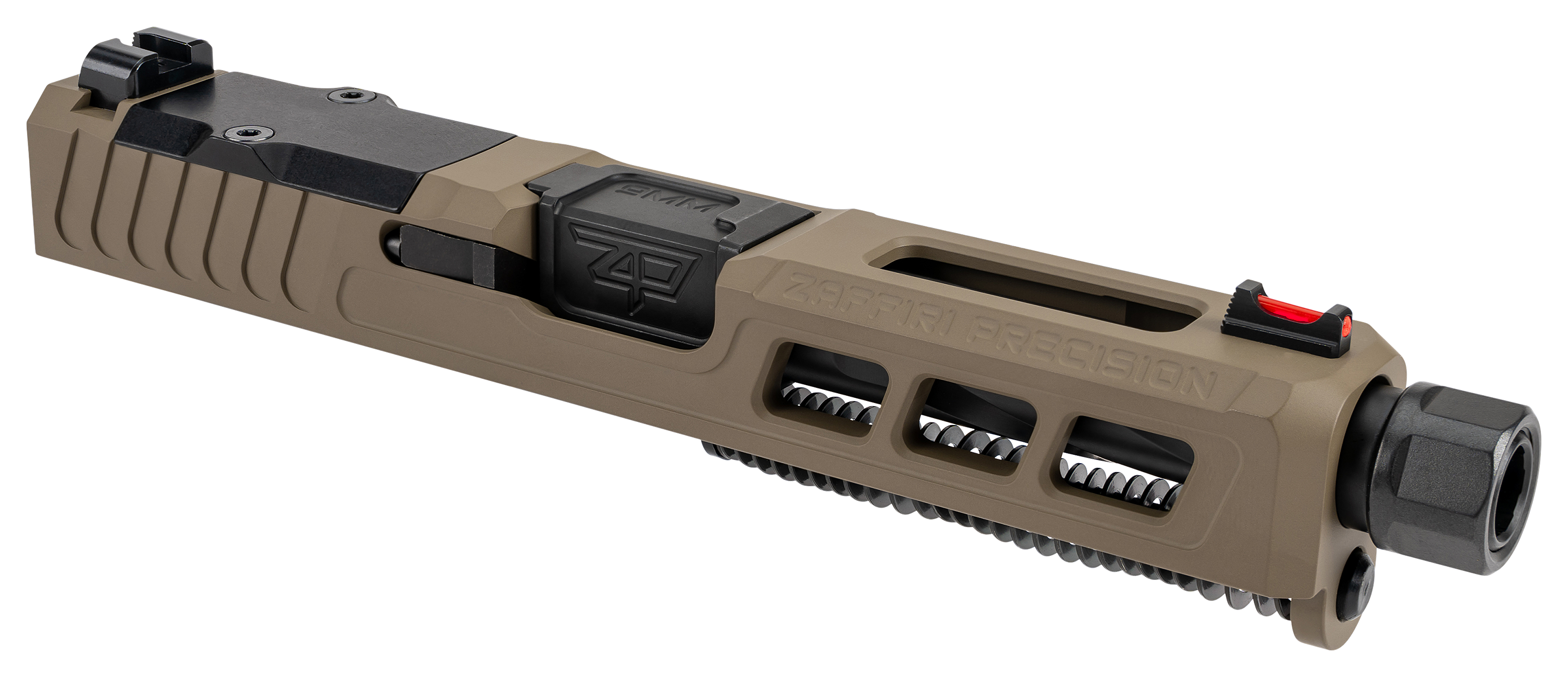 Zaffiri Precision GLOCK 19 Gen 3 Complete Upper with Threaded Barrel - FDE/Black - Zaffiri Precision