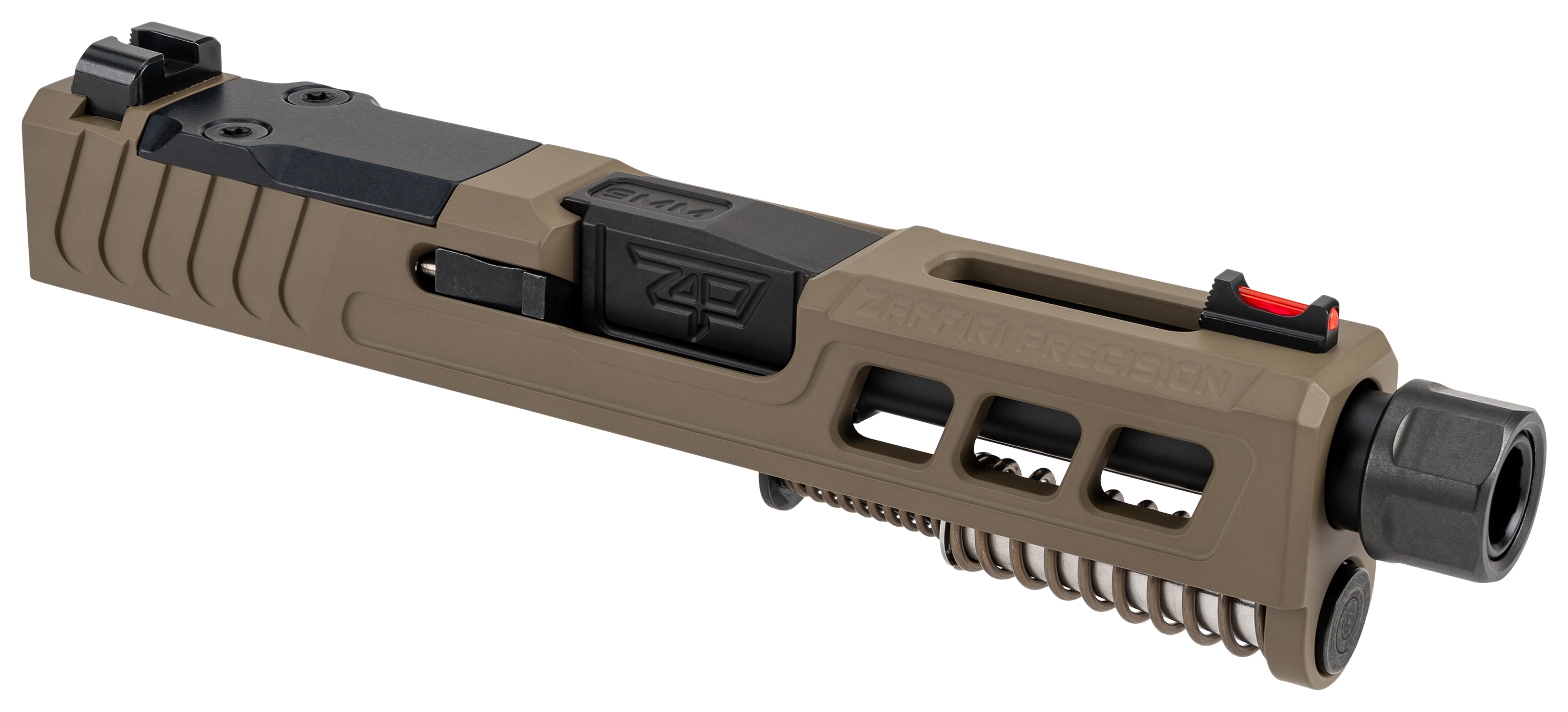 Zaffiri Precision GLOCK 43/43X Complete Upper with Threaded Barrel - FDE/Black - Zaffiri Precision