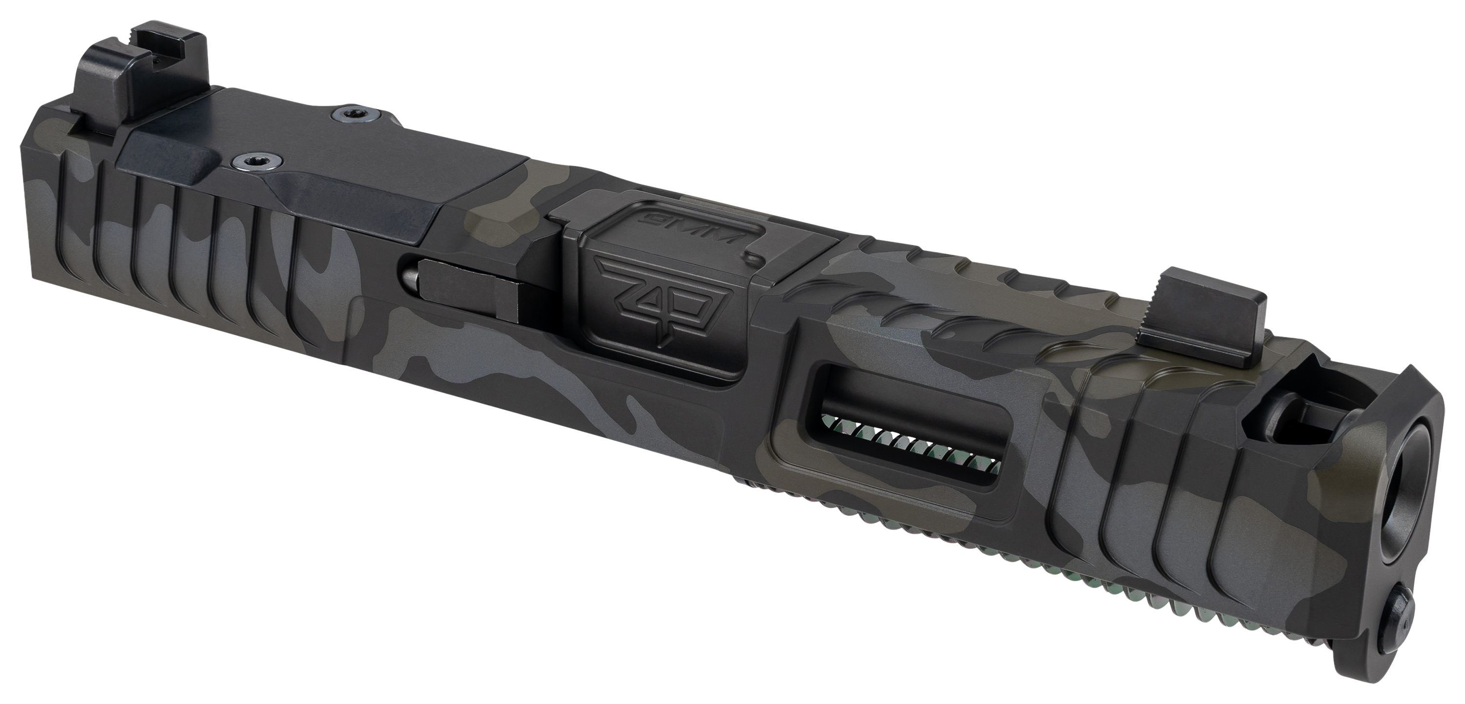 Image of Zaffiri Precision Integrated Blowhole System GLOCK 19 Gen 3 Complete Upper - Multicam Black/Black