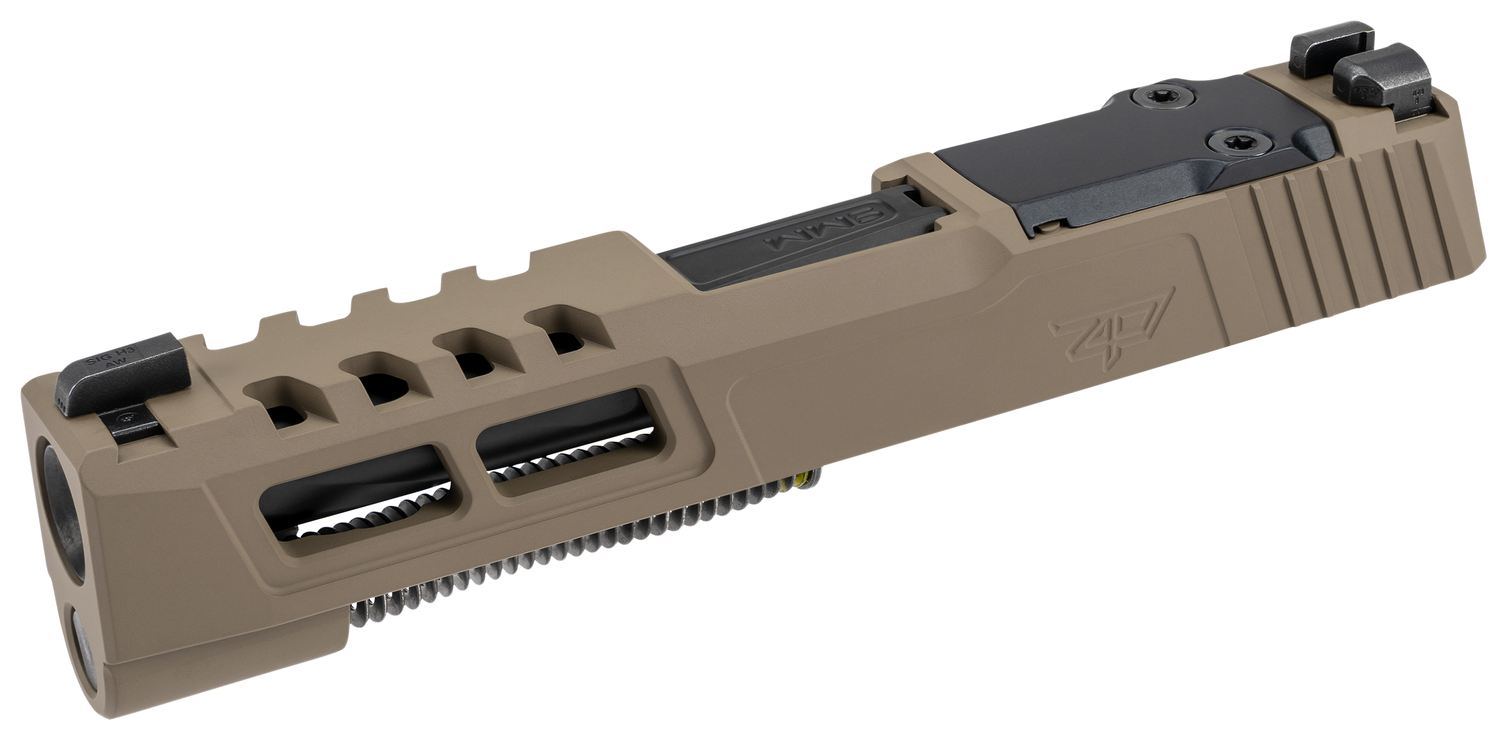 Image of Zaffiri Precision Sig Sauer P365XL Complete Upper with Flush and Crown Barrel - FDE/Black