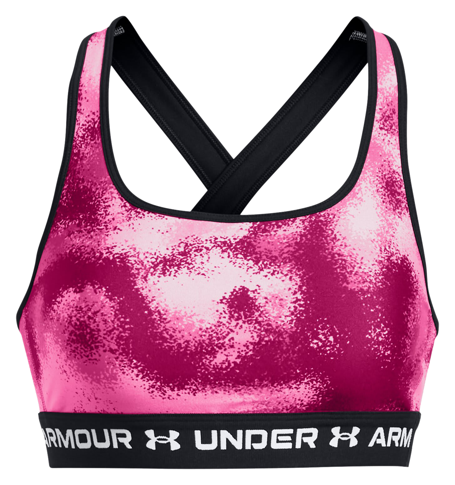 Under Armour Crossback Mid Print Sports Bra for Ladies