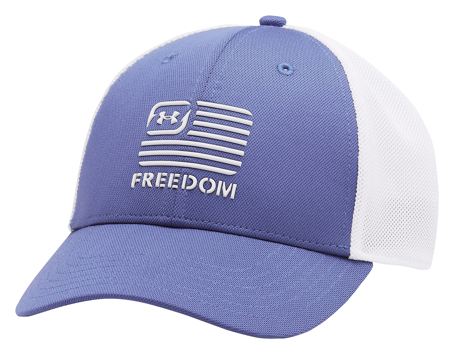 Image of Under Armour Freedom Logo Trucker Cap for Ladies - Starlight/White