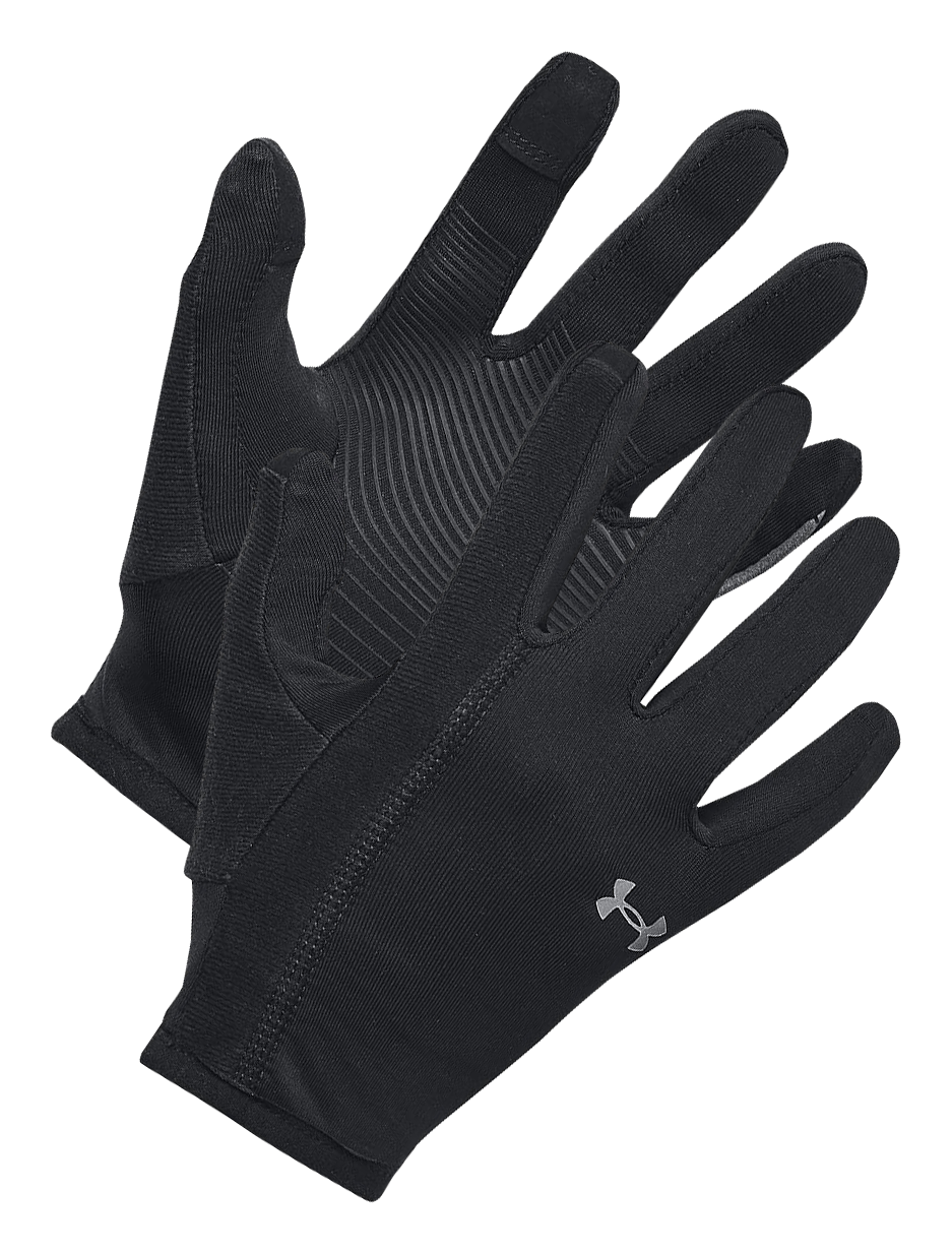 Image of Under Armour Storm Run Liner Gloves for Ladies - Black/Reflective - S