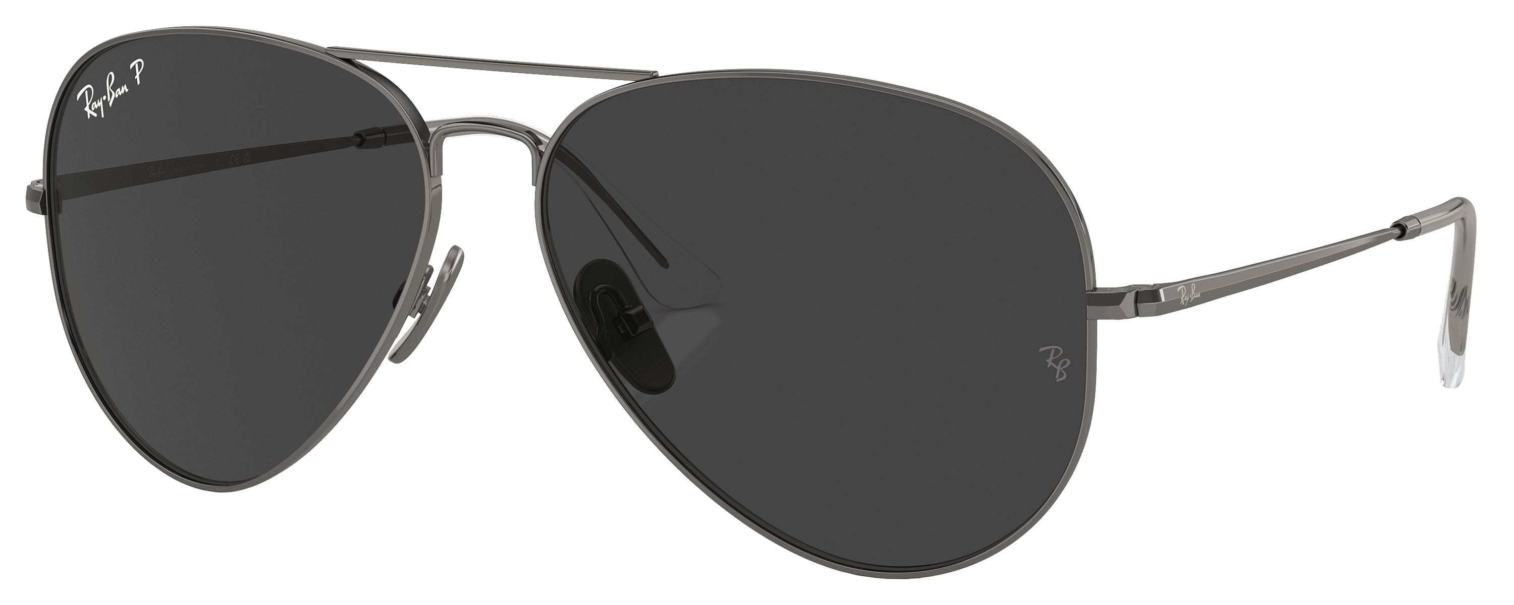 RAY-BAN Aviator Titanium RB8089 Glass Polarized Sunglasses