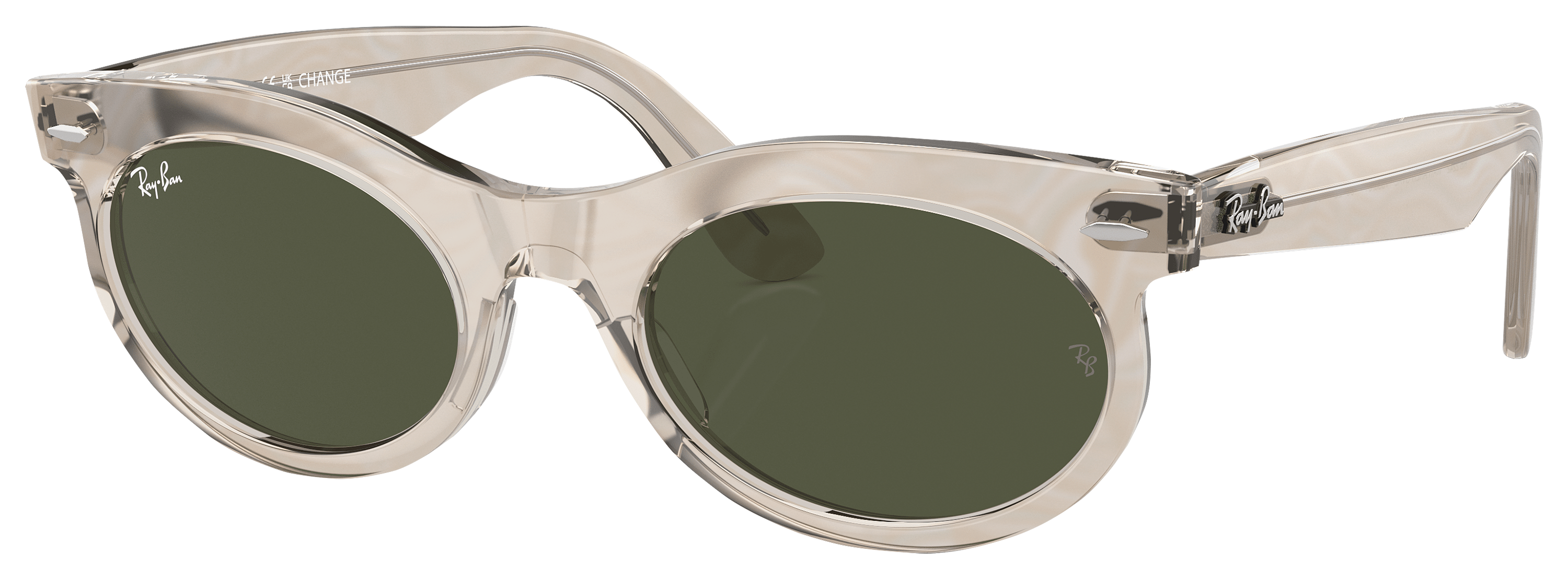 Image of Ray-Ban Wayfarer Oval Change RB2242 Photochromic Frame Glass Sunglasses