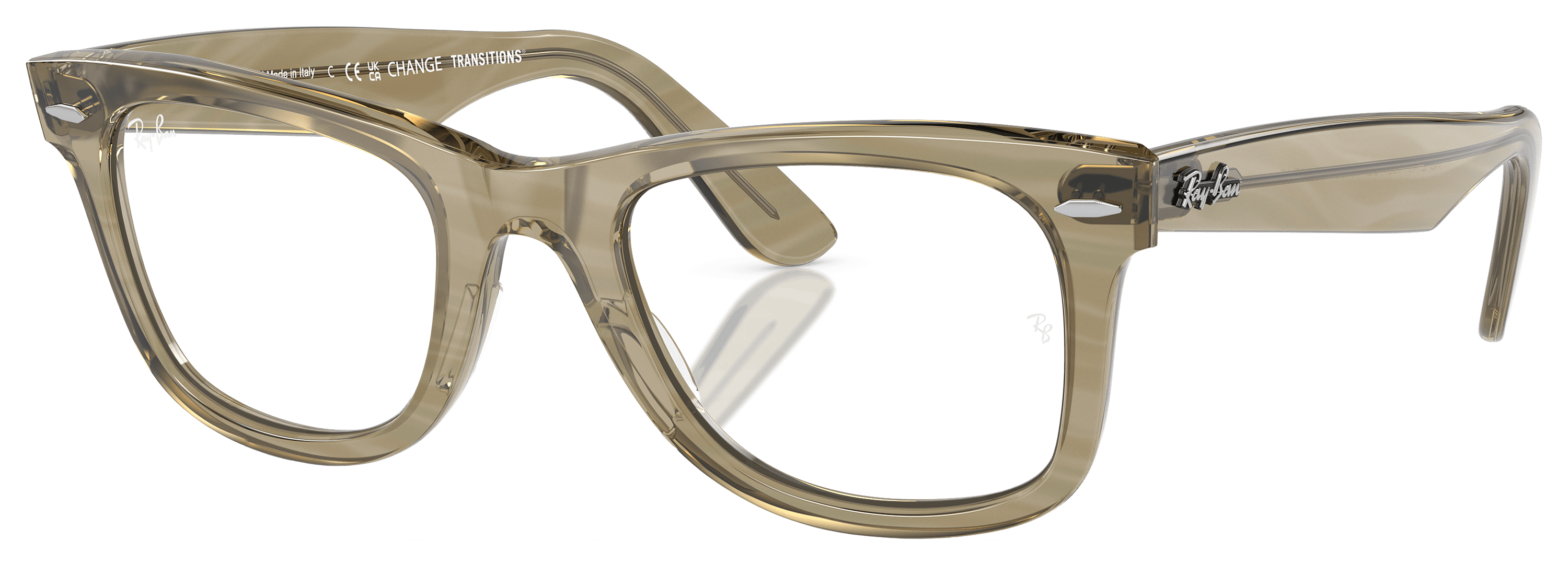 RAY-BAN Wayfarer Change RB2140 Transitions Photochromic Frame Glass Sunglasses