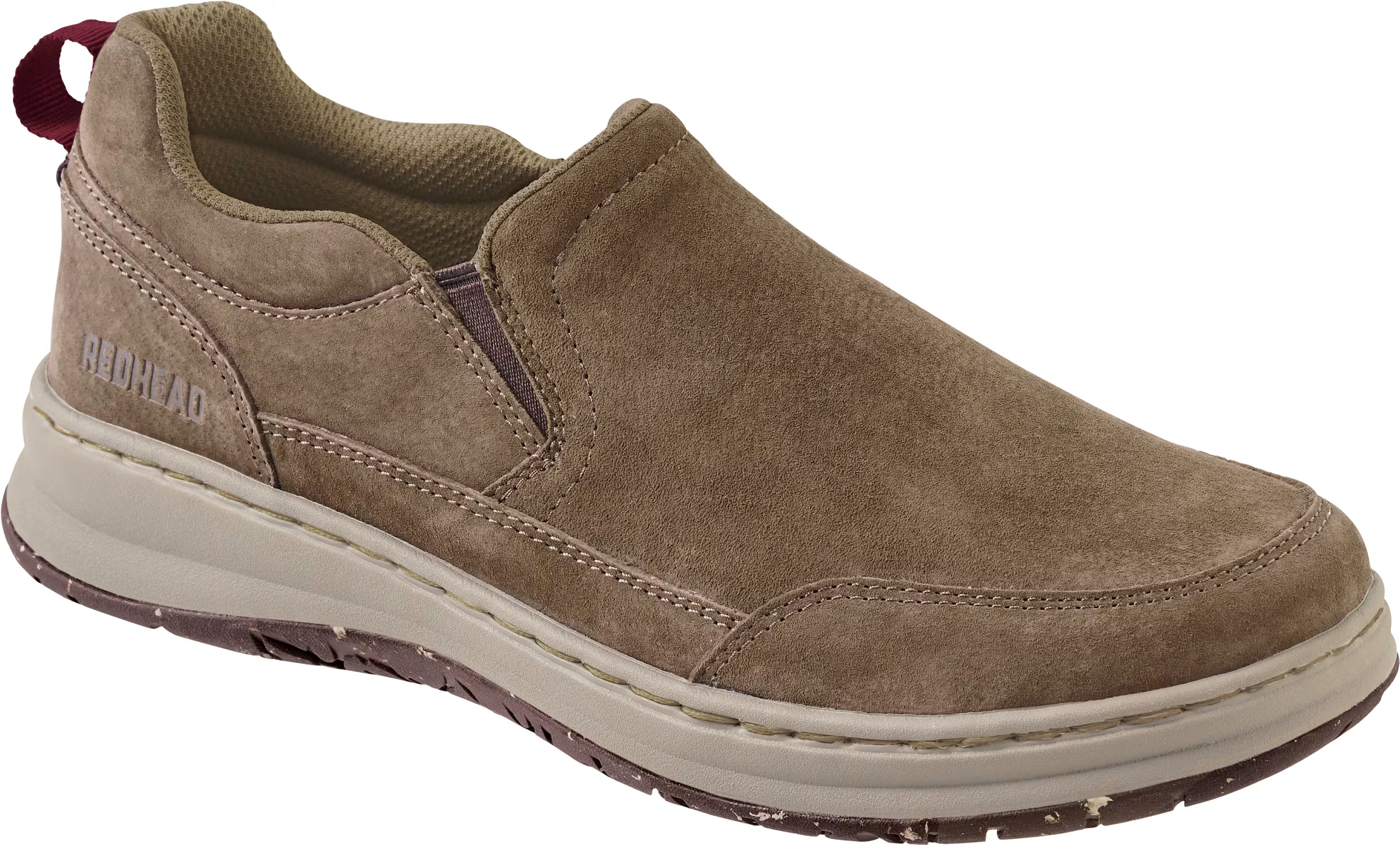 Image of RedHead Suede Moc Casual Shoes for Men - Fossil