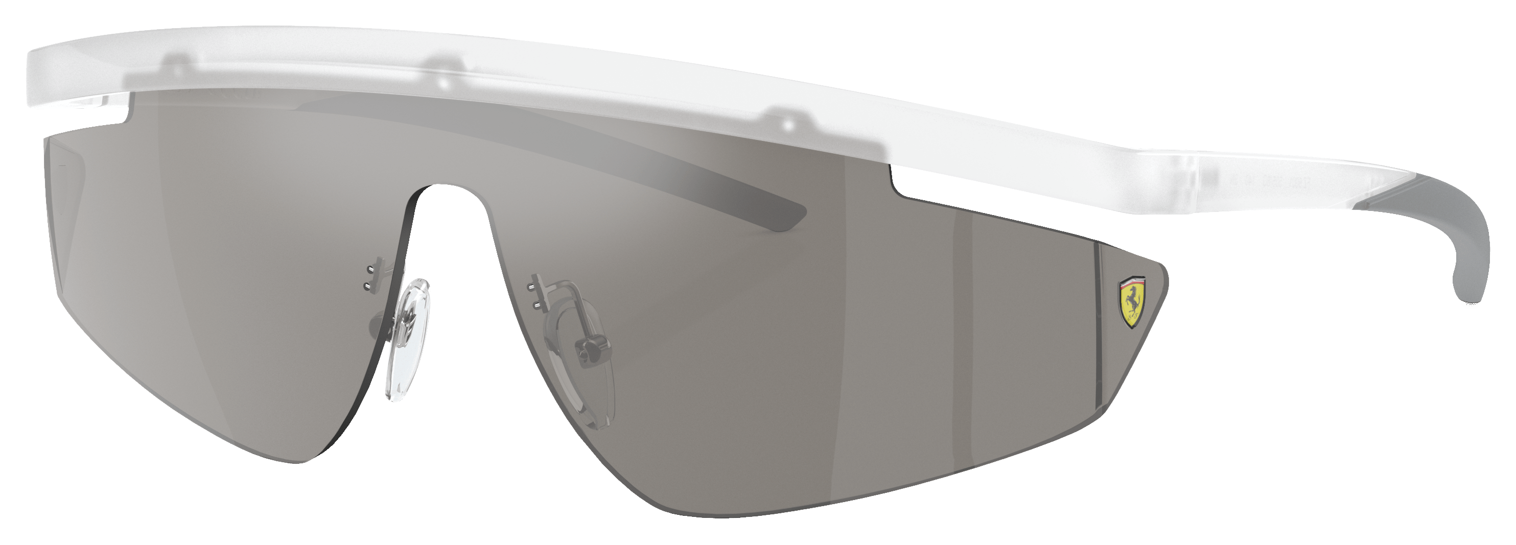 Image of Scuderia Ferrari FZ6001 Sunglasses - Transparent Gray/Gray Mirror - X-Large