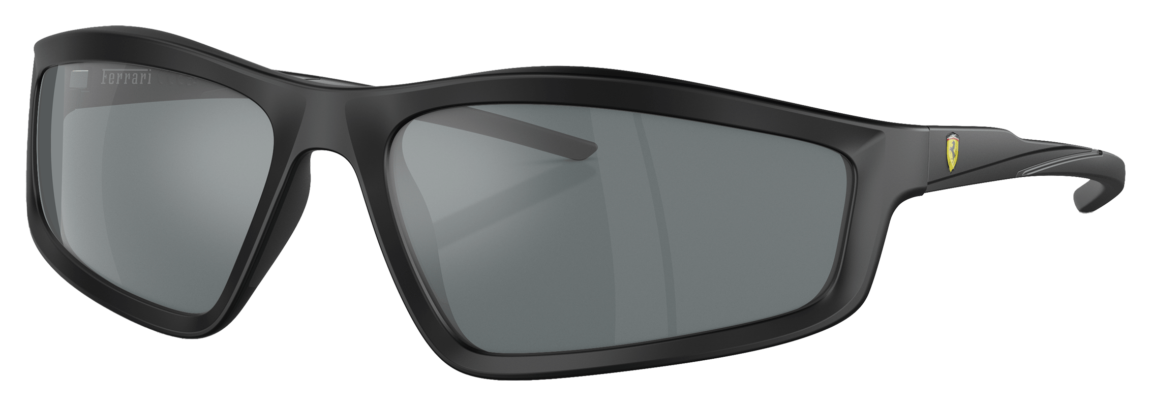 Image of Scuderia Ferrari FZ6007U Sunglasses - Matte Black/Gray/Black Mirror - XX-Large