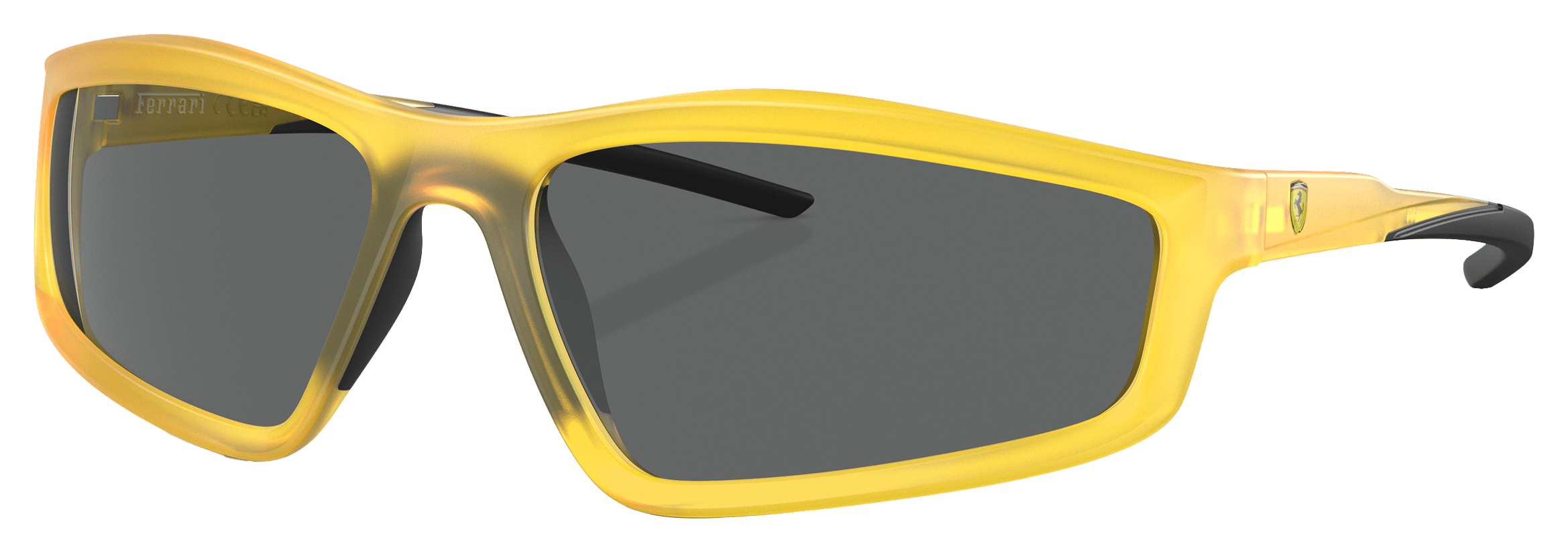 Image of Scuderia Ferrari FZ6007U Sunglasses - Matte Yellow/Opal/Gray - XX-Large