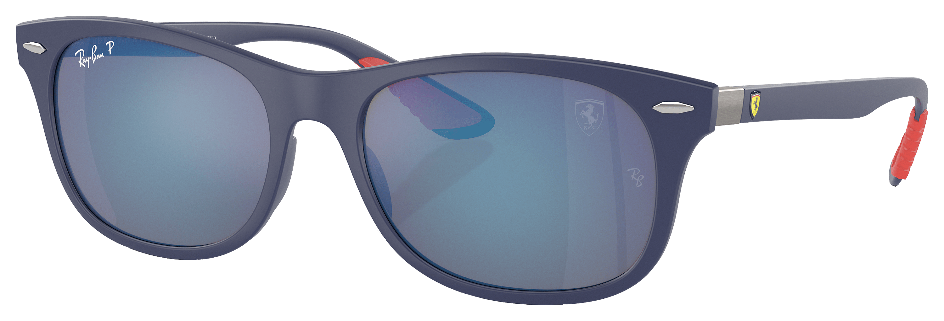 RAY-BAN RB4607M Scuderia Ferrari Collection Chromance Mirror Polarized Sunglasses