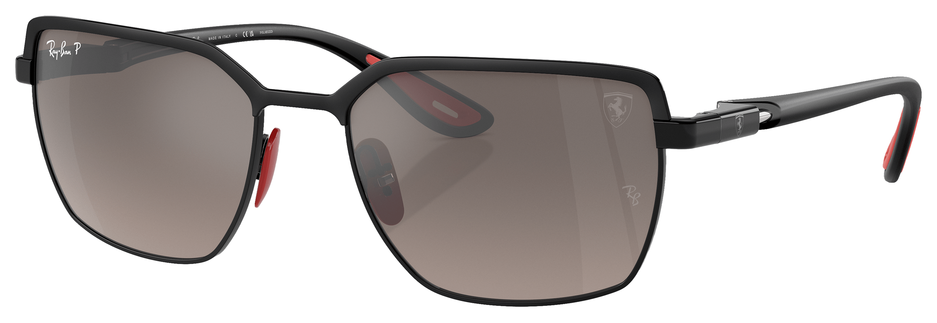 Image of Ray-Ban RB3743M Scuderia Ferrari Collection Chromance Mirror Polarized Sunglasses