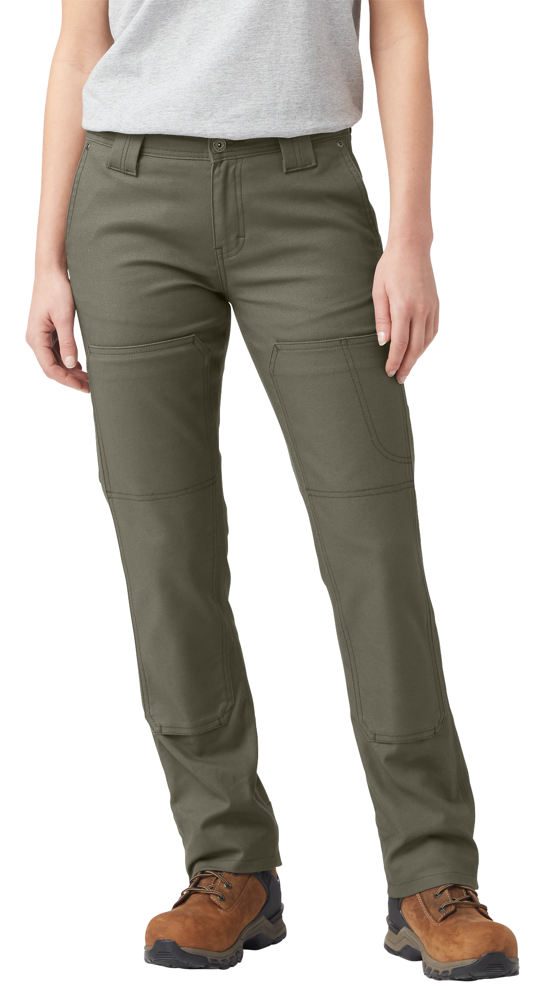 Image of Dickies DuraTech Renegade Pants for Ladies - Moss Green - 6