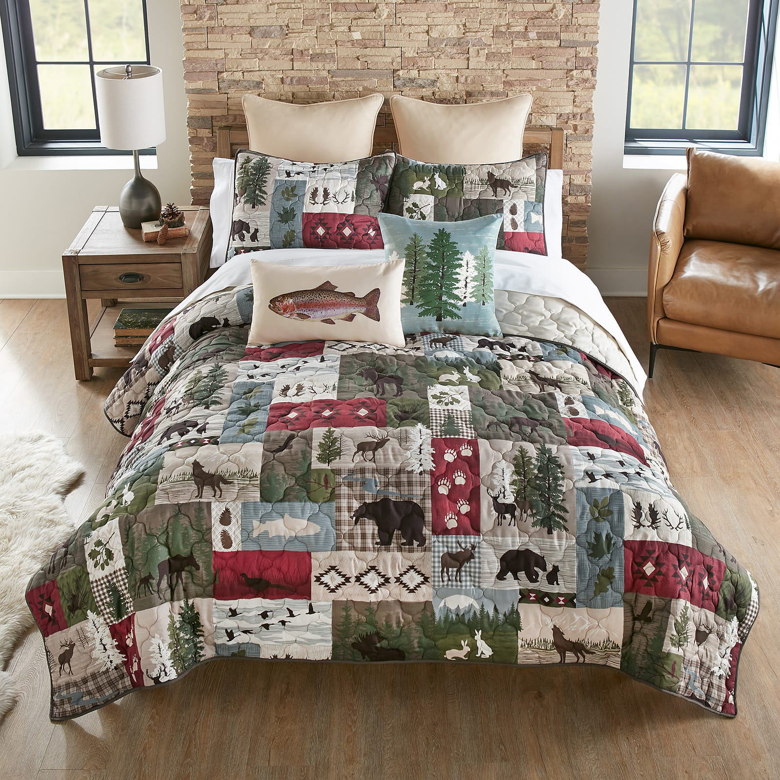Image of Donna Sharp Montana Forest Quilt Bedding Set - King