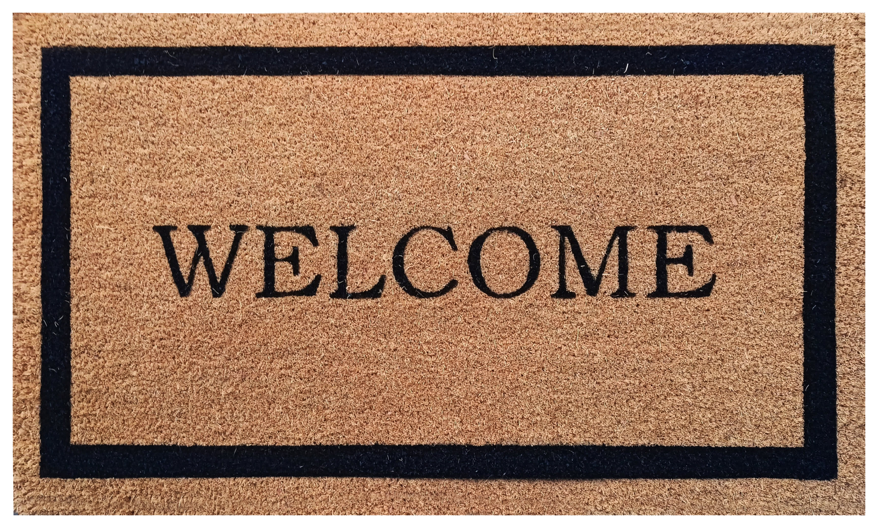 Image of Carstens, Inc. Welcome Square Coir Mat