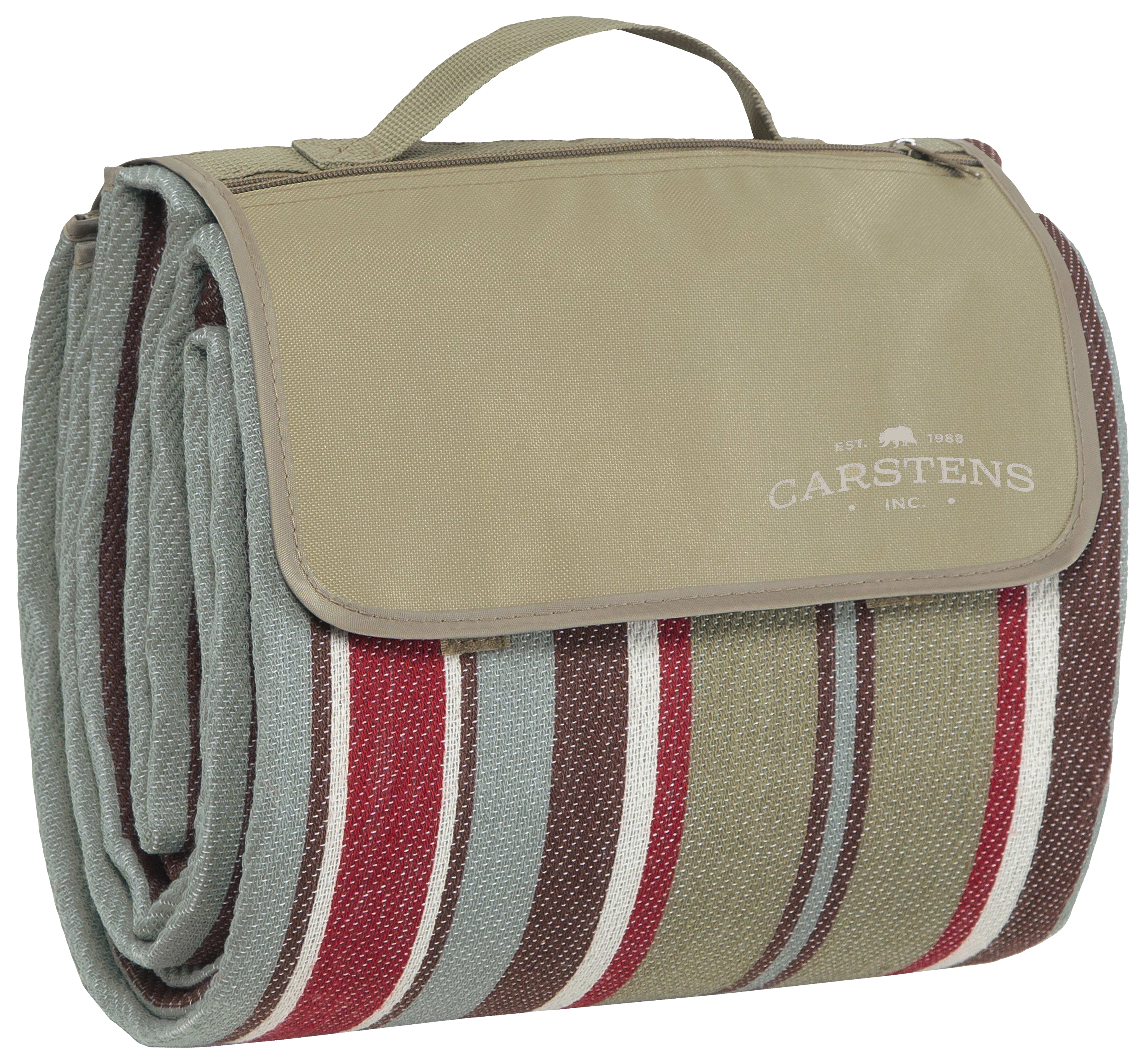 Image of Carstens, Inc. Meadow Stripe Picnic Blanket