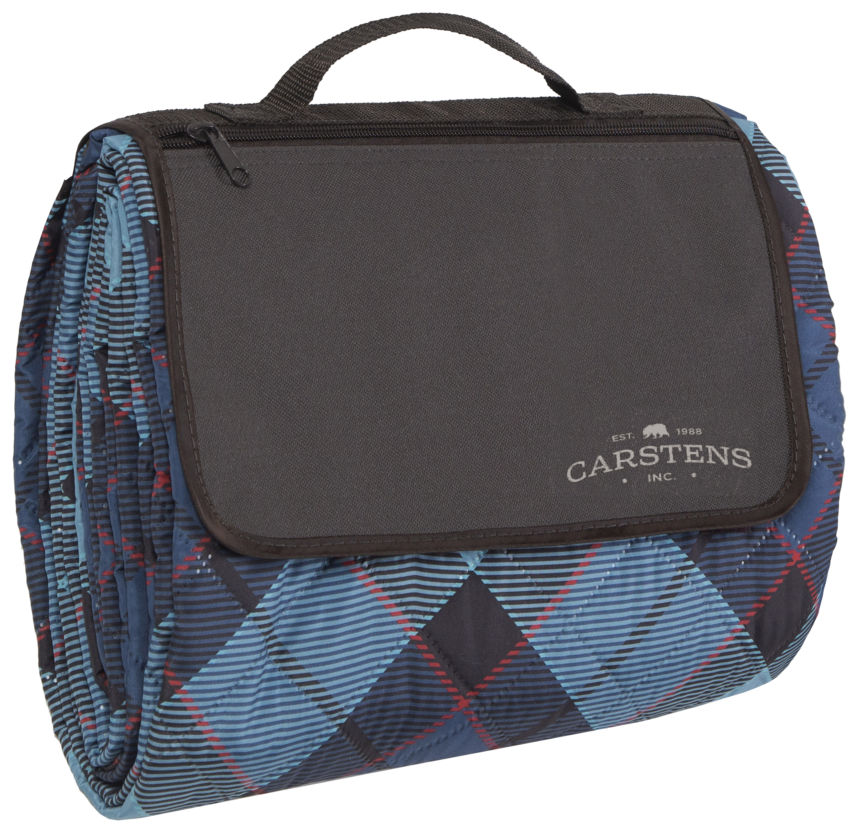 Image of Carstens, Inc. Stormy Plaid Picnic Blanket