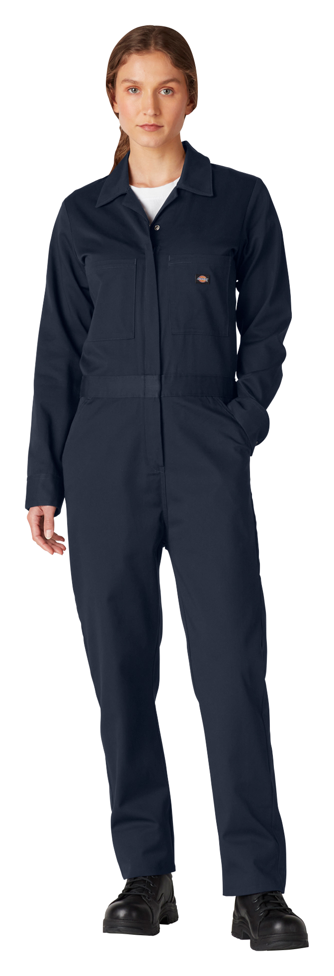 Image of Dickies Long-Sleeve Coveralls for Ladies - Dark Navy