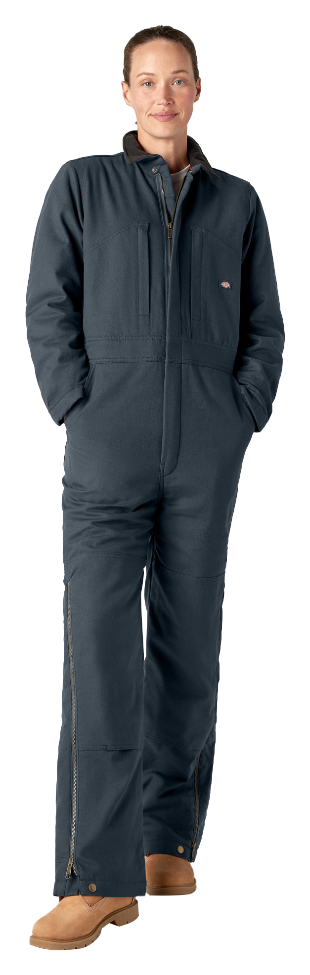 Image of Dickies Insulated Duck Canvas Coveralls for Ladies - Diesel Gray - XS - Regular