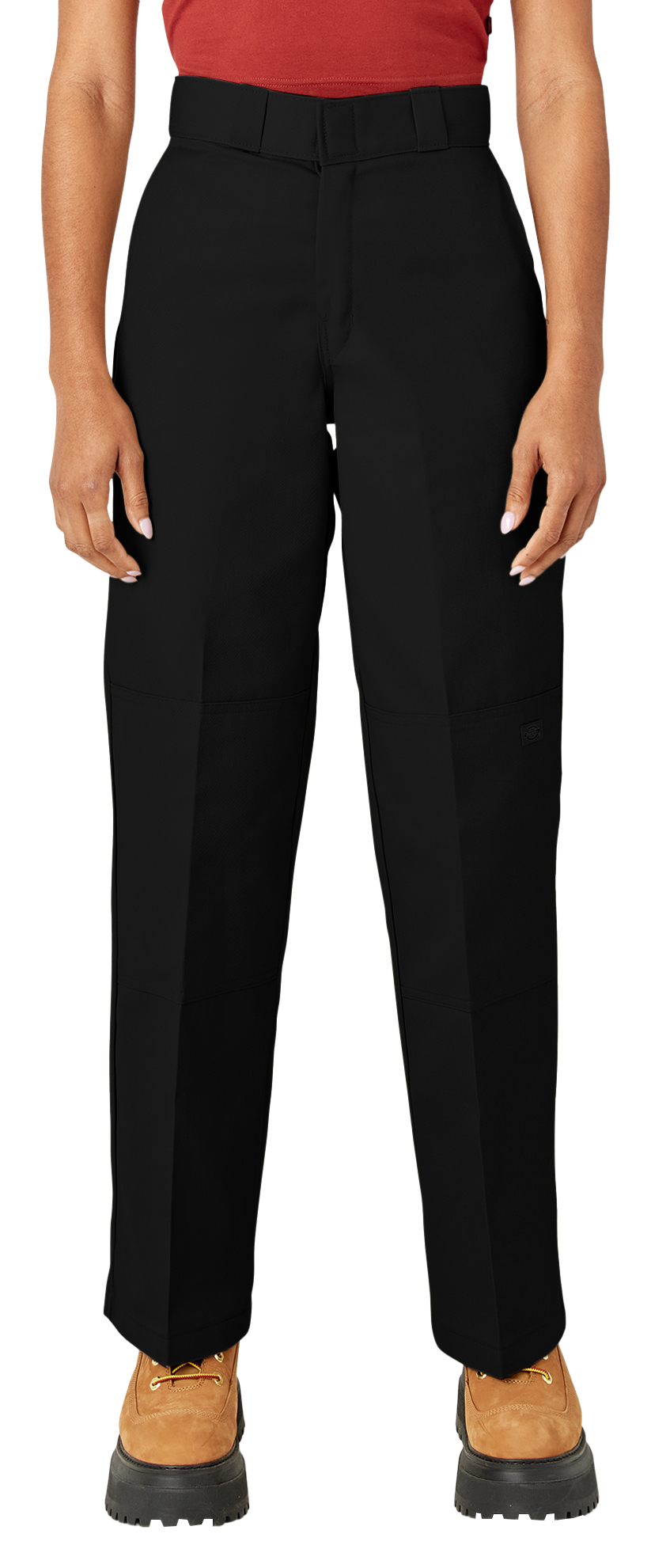 Dickies Loose-Fit Double-Knee Work Pants for Ladies - Black - 25 - Regular