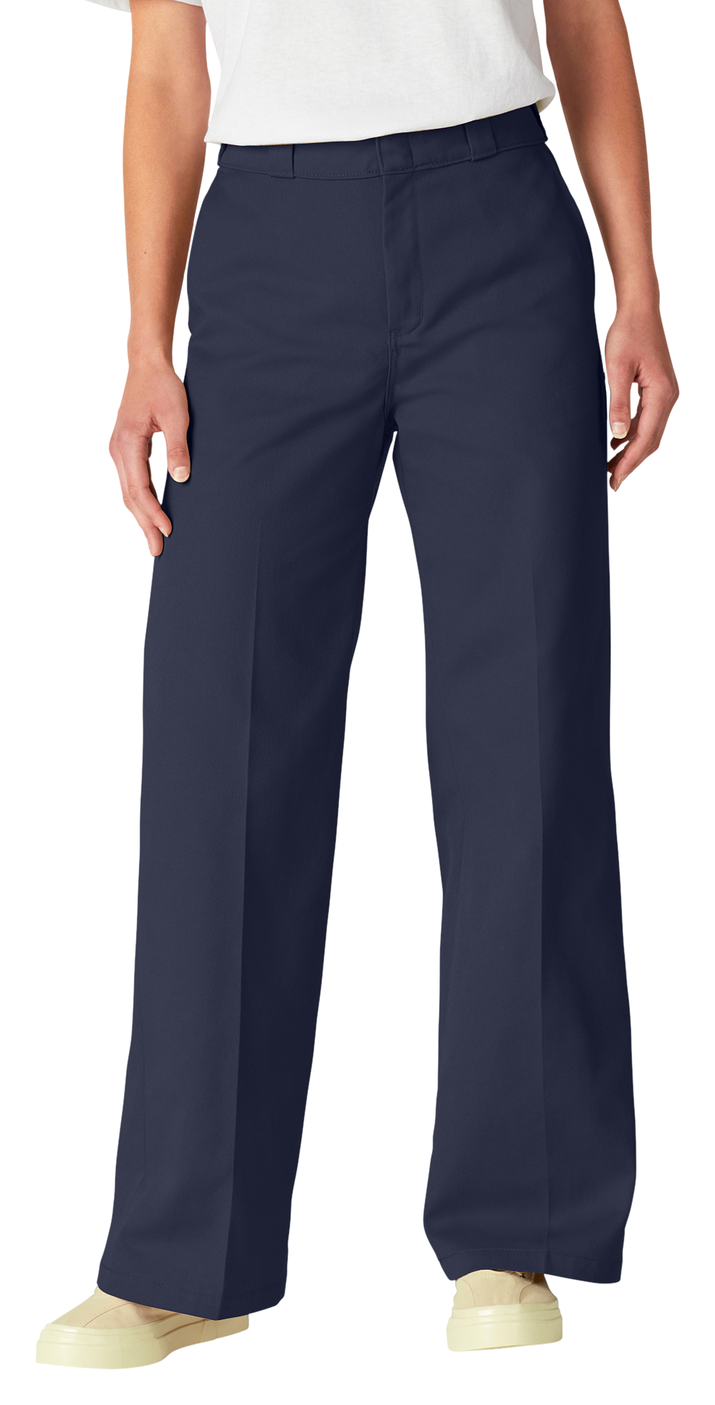 Dickies Regular-Fit Wide-Leg Work Pants for Ladies - Ink Navy - 2