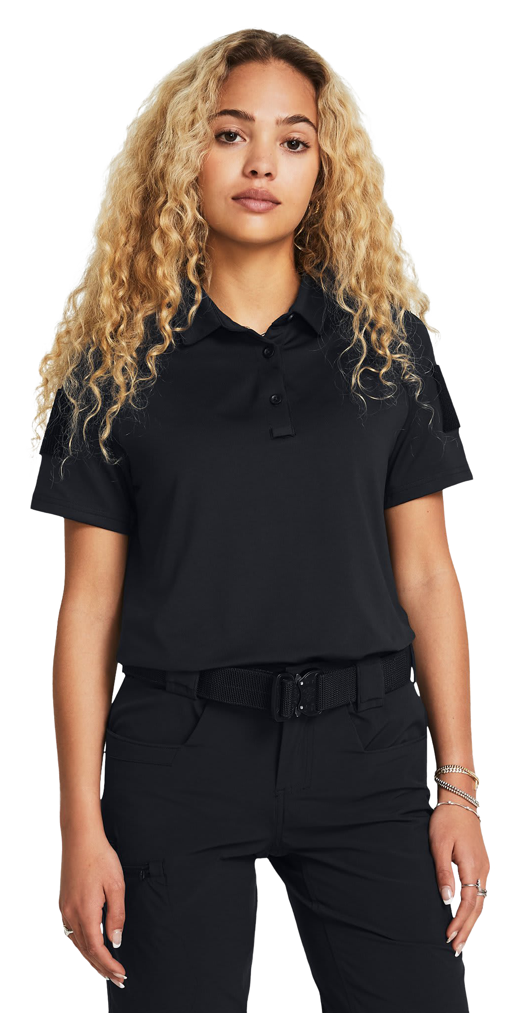 Image of Under Armour Tac Elite Short-Sleeve Polo for Ladies - Black - S
