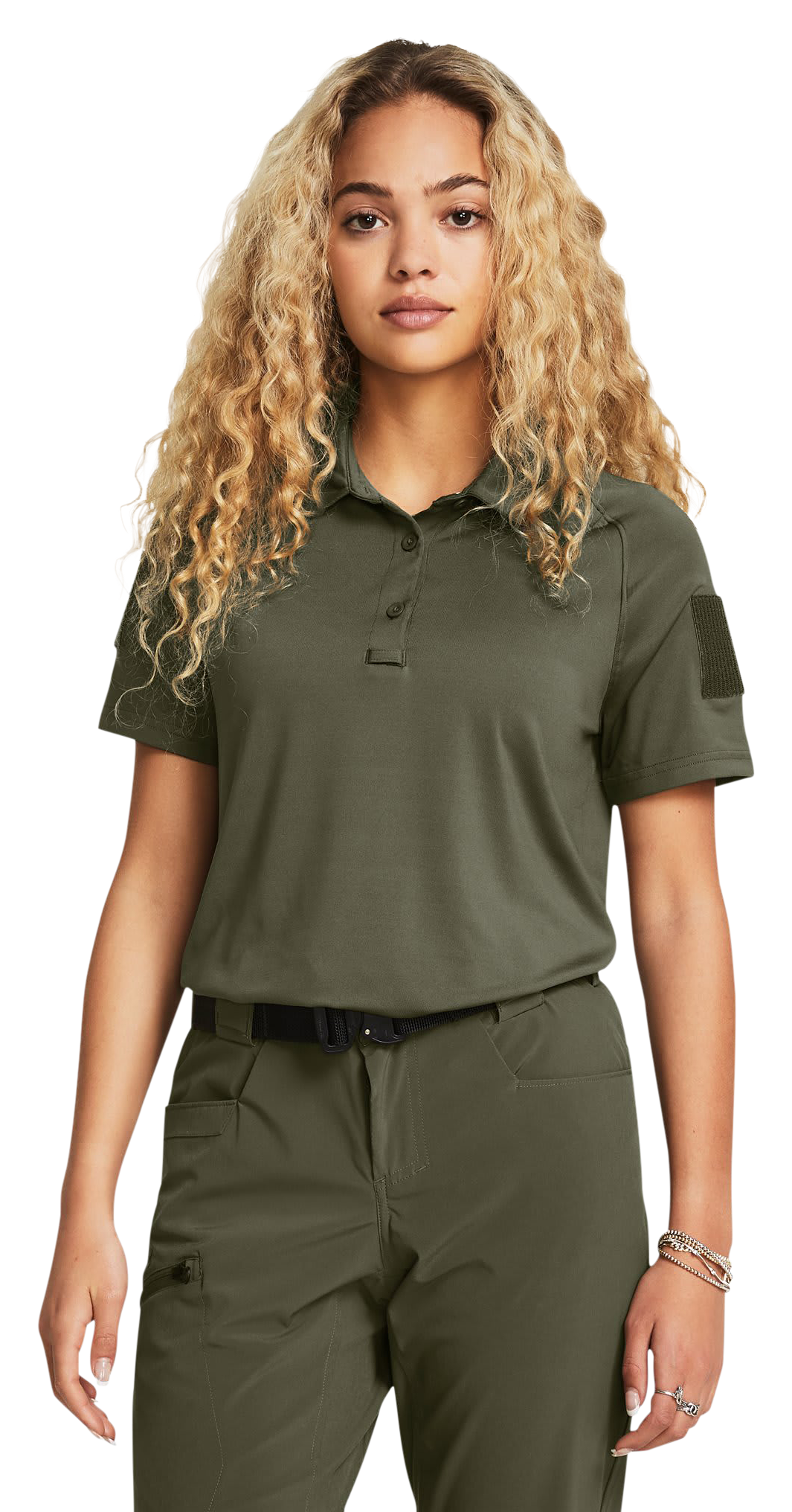 Image of Under Armour Tac Elite Short-Sleeve Polo for Ladies - Marine OD Green
